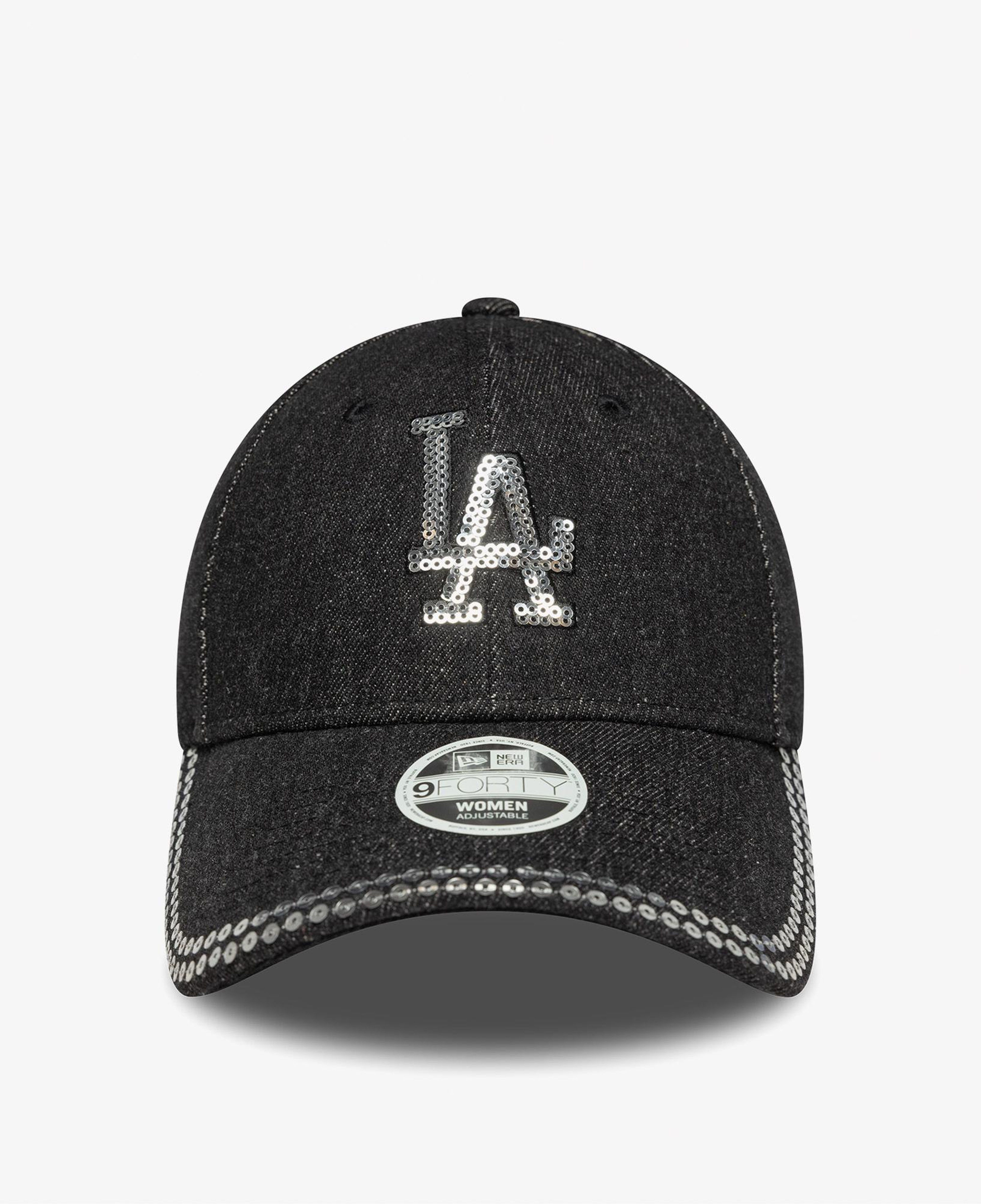 New Era LA Dodgers MLB Sequin 9Forty Kadın Siyah Şapka