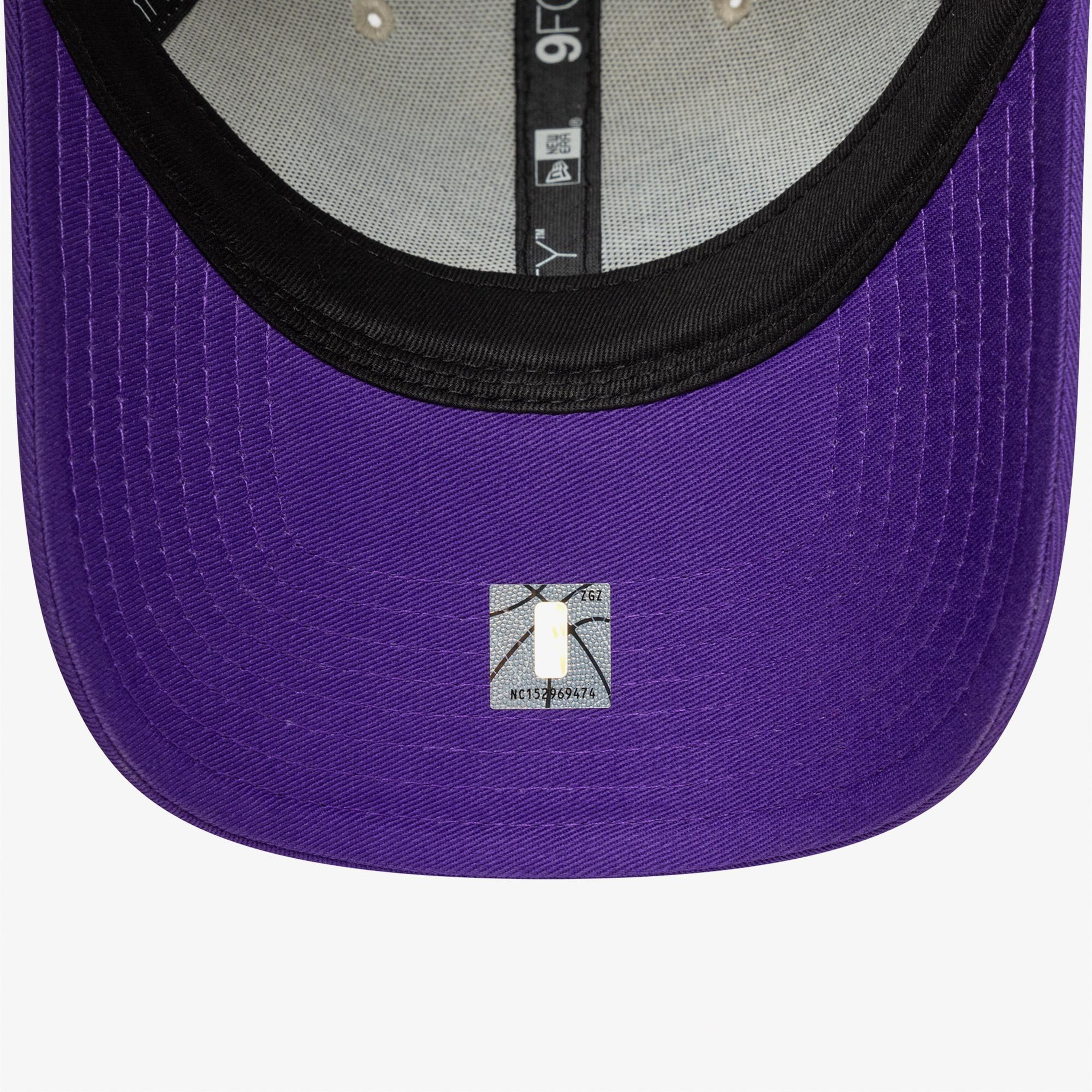 New Era Contrast Patch LA Lakers Unisex Krem/Mor Şapka