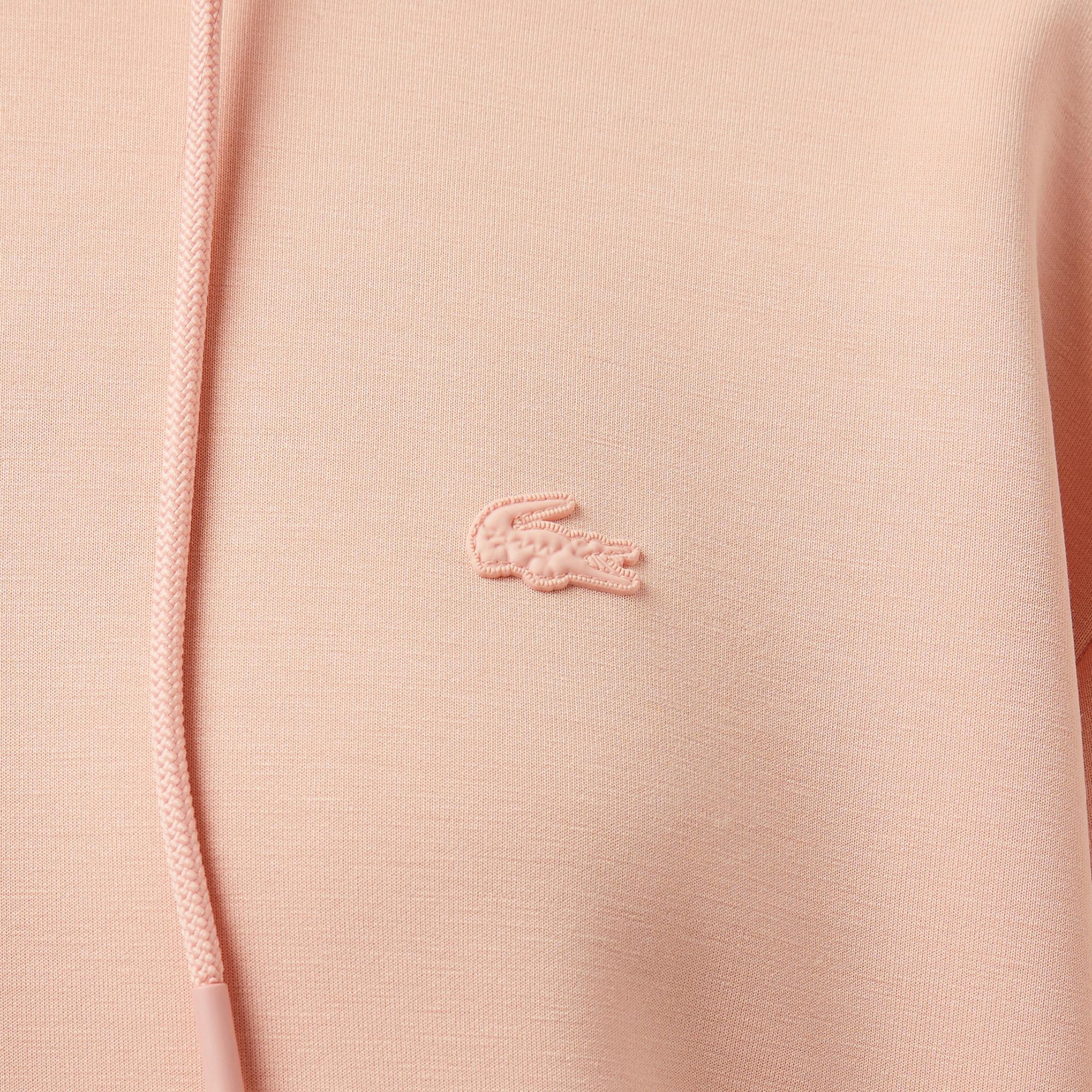 Lacoste Kadın Regular Fit Kapüşonlu Pembe Sweatshirt