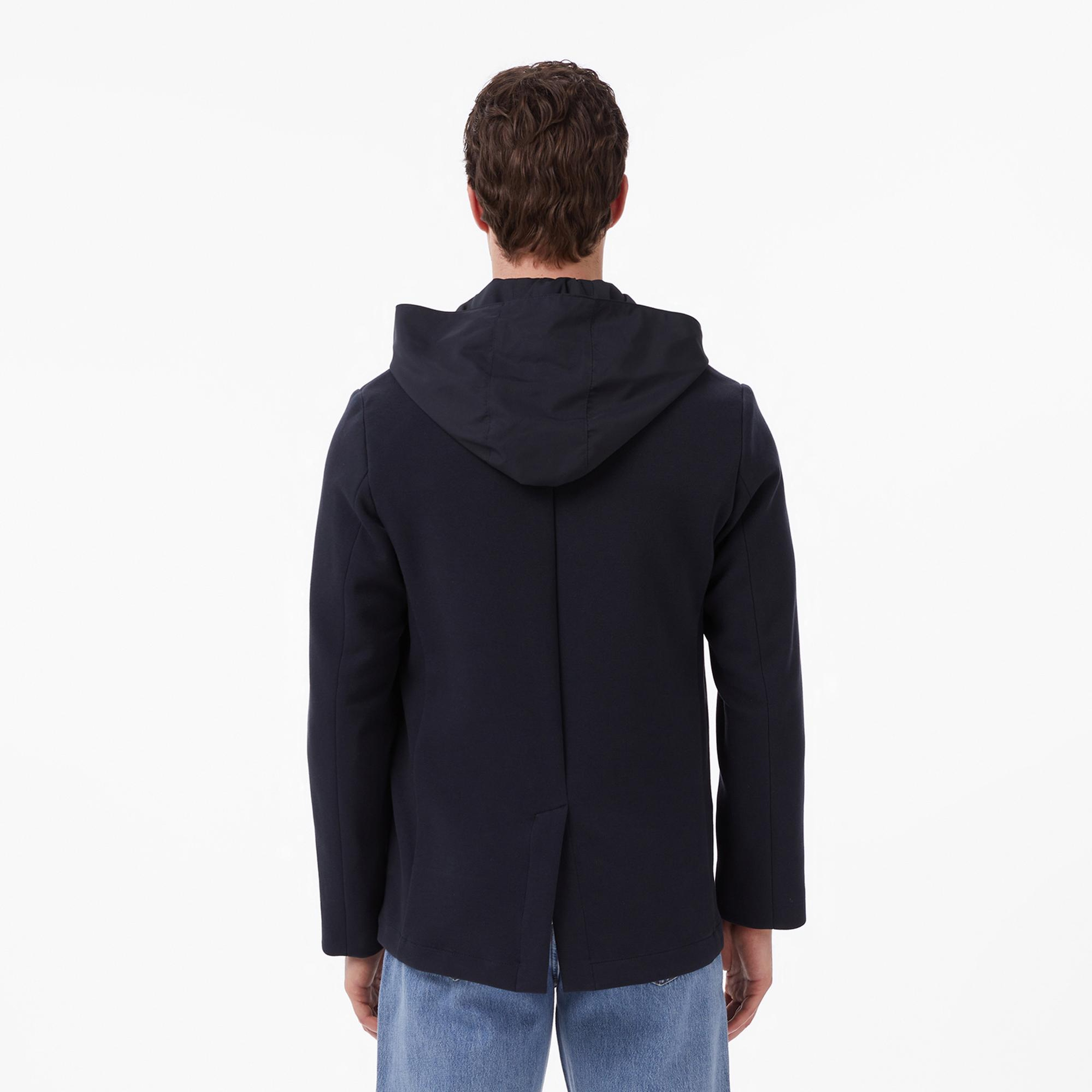 Lacoste Erkek Kapüşonlu Koyu Gri Blazer