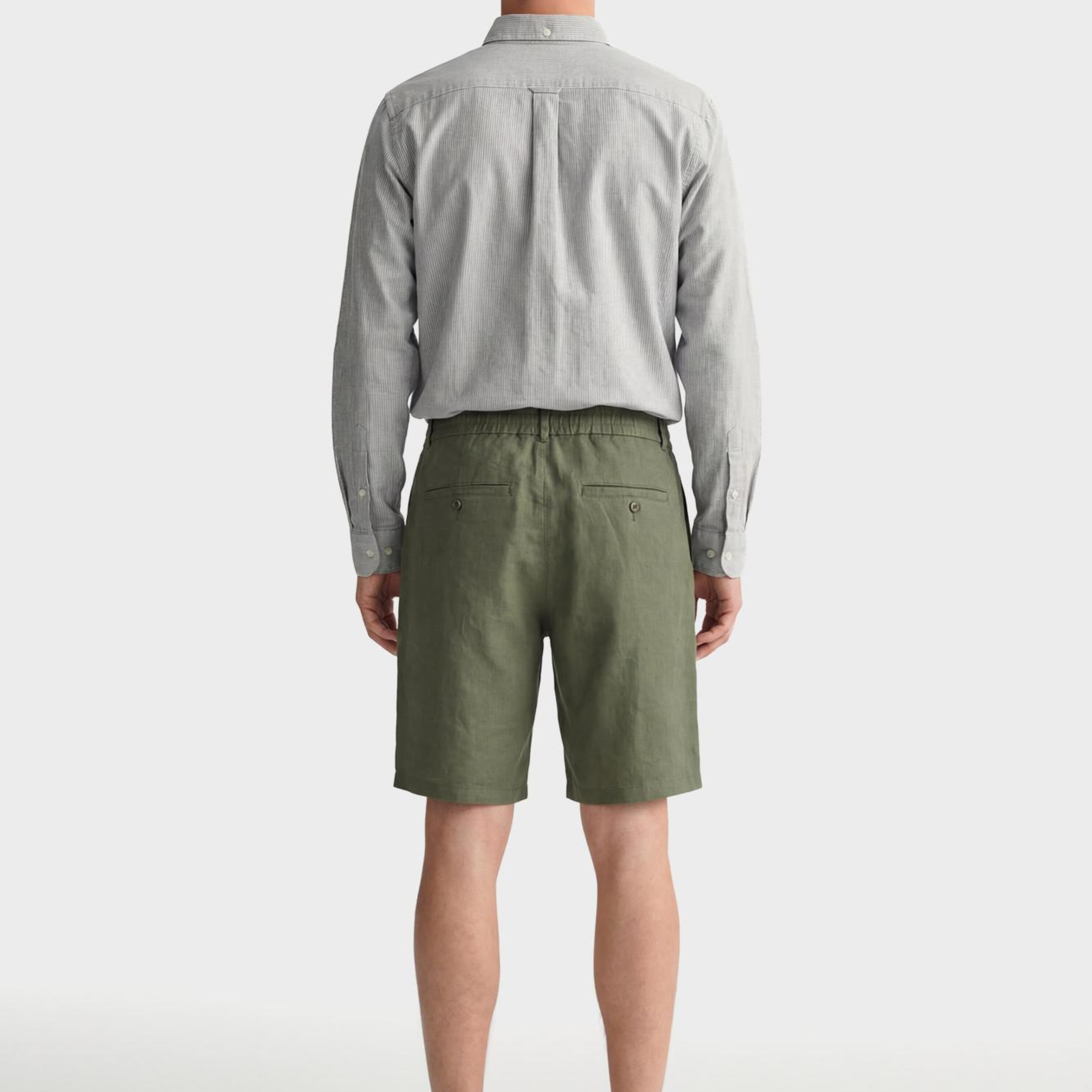 GANT Erkek Yeşil Düz Şort