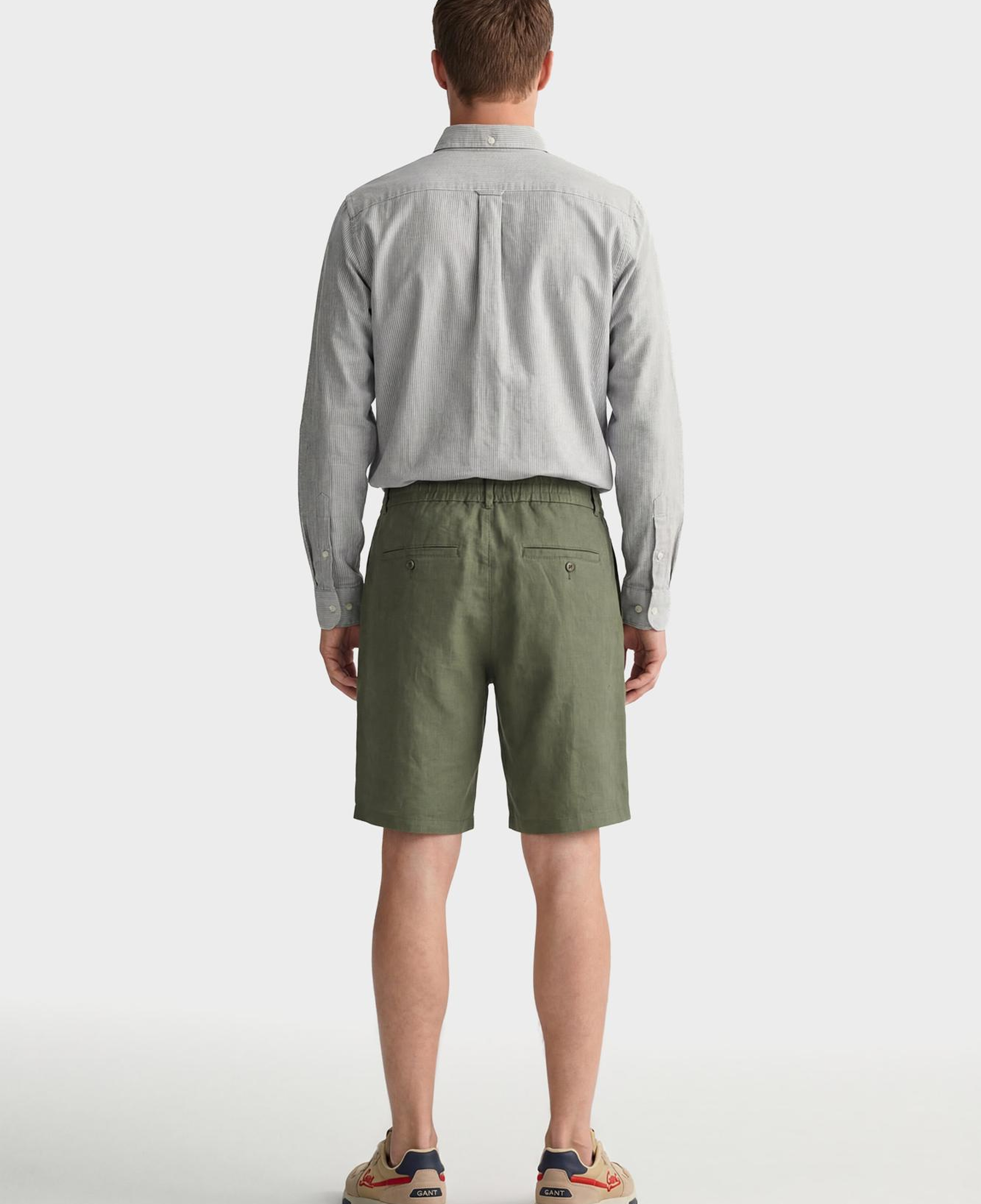 GANT Erkek Yeşil Düz Şort