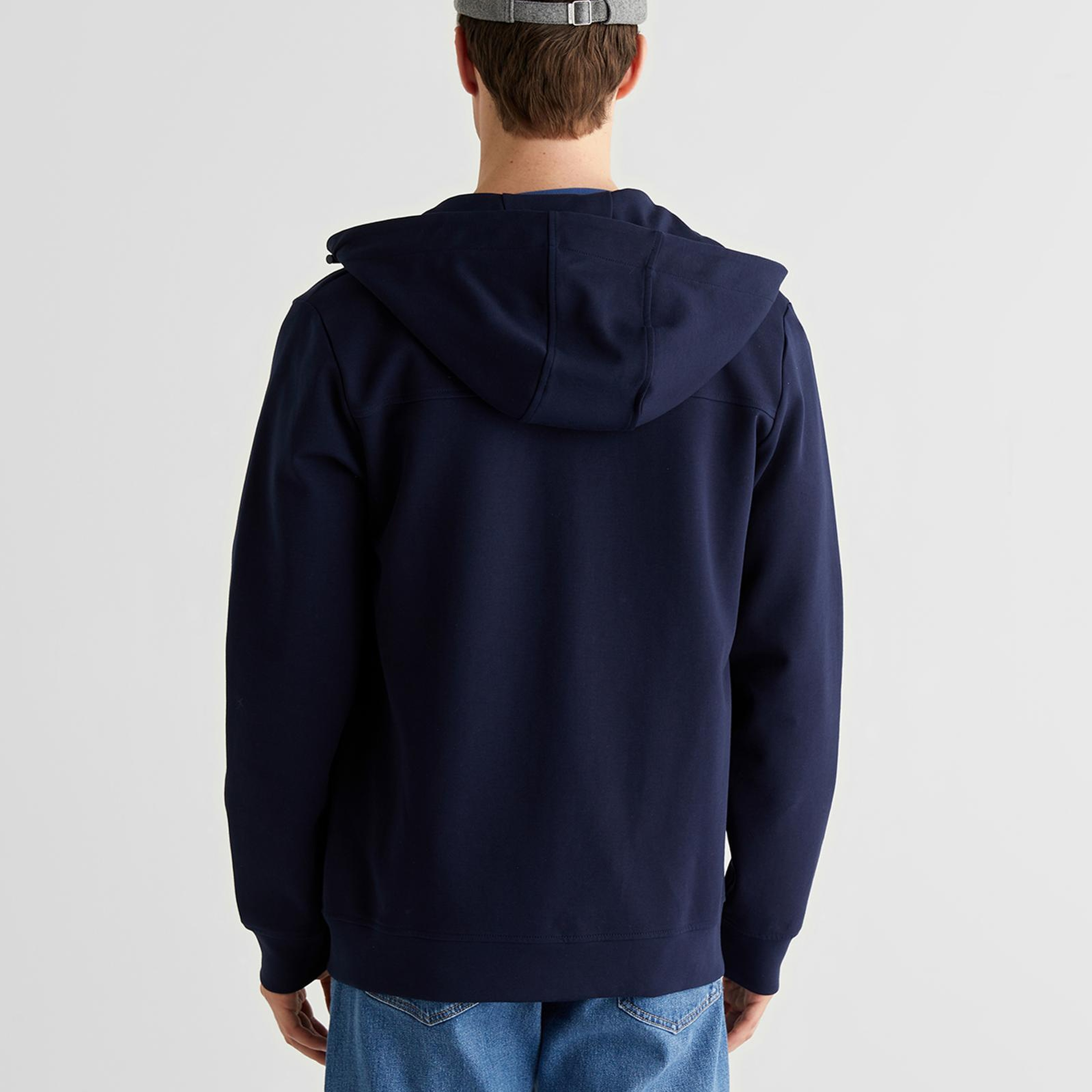 GANT Erkek Lacivert Fermuarlı Hırka