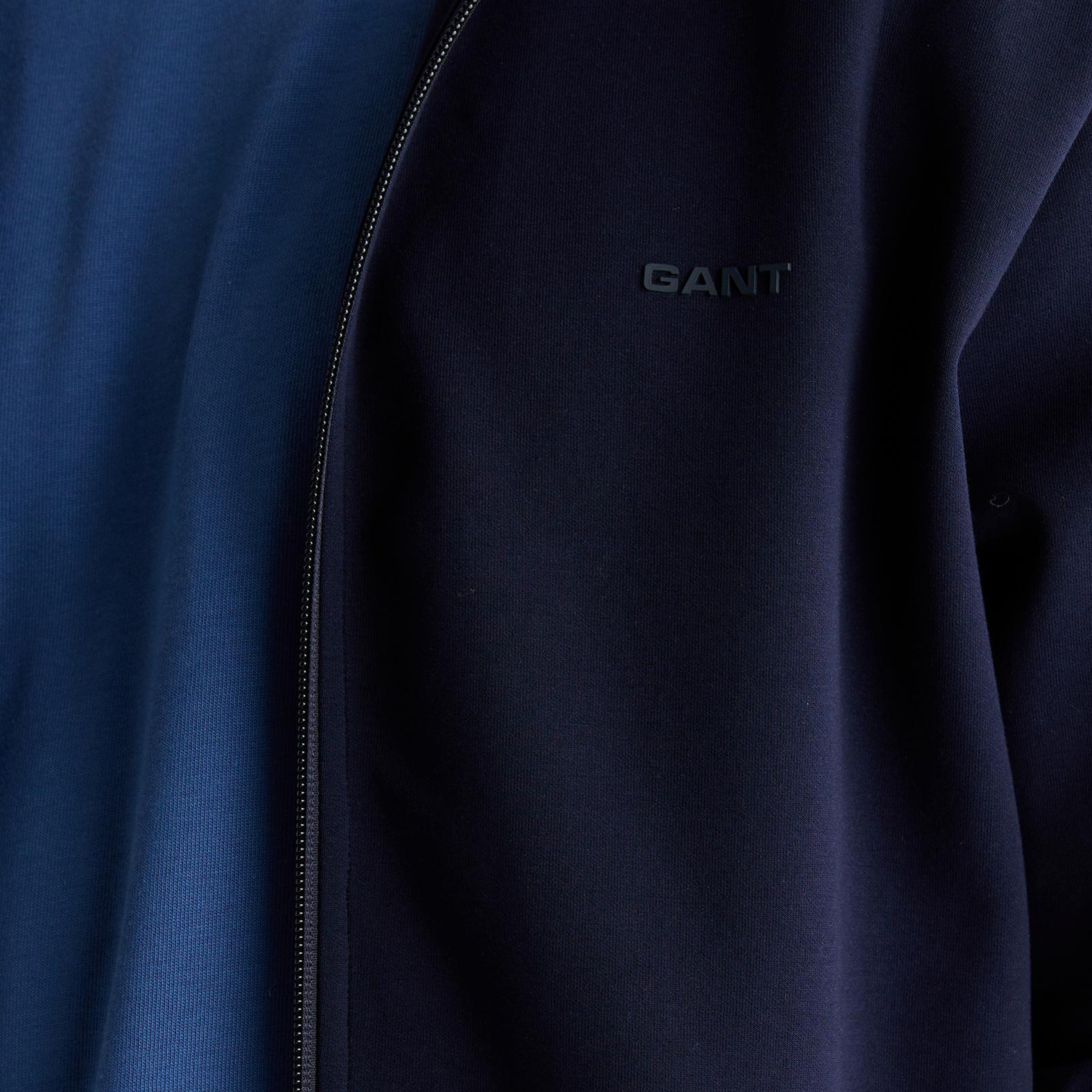 GANT Erkek Lacivert Fermuarlı Hırka