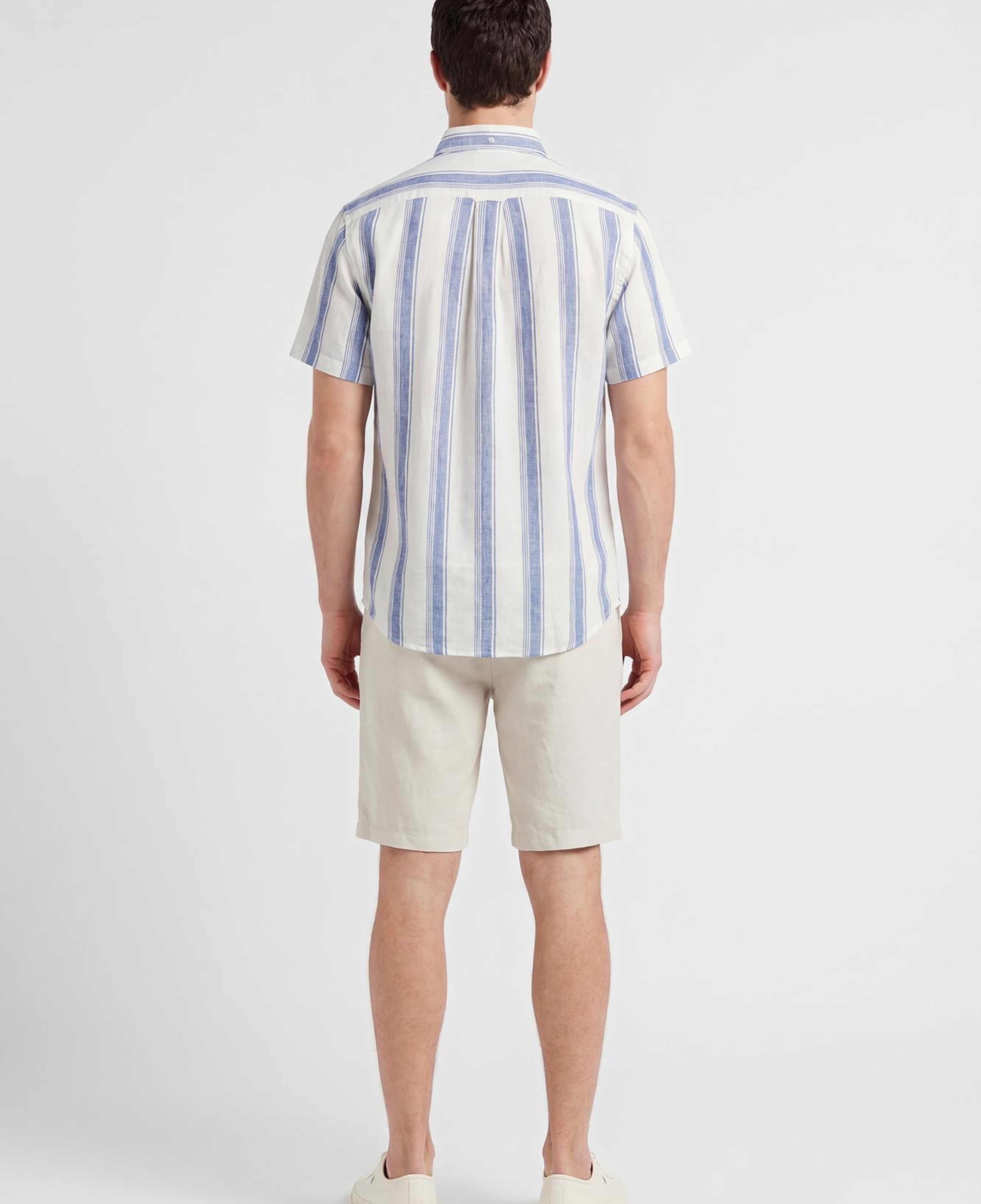 GANT Erkek Mavi Regular Fit Çizgili Logolu Gömlek