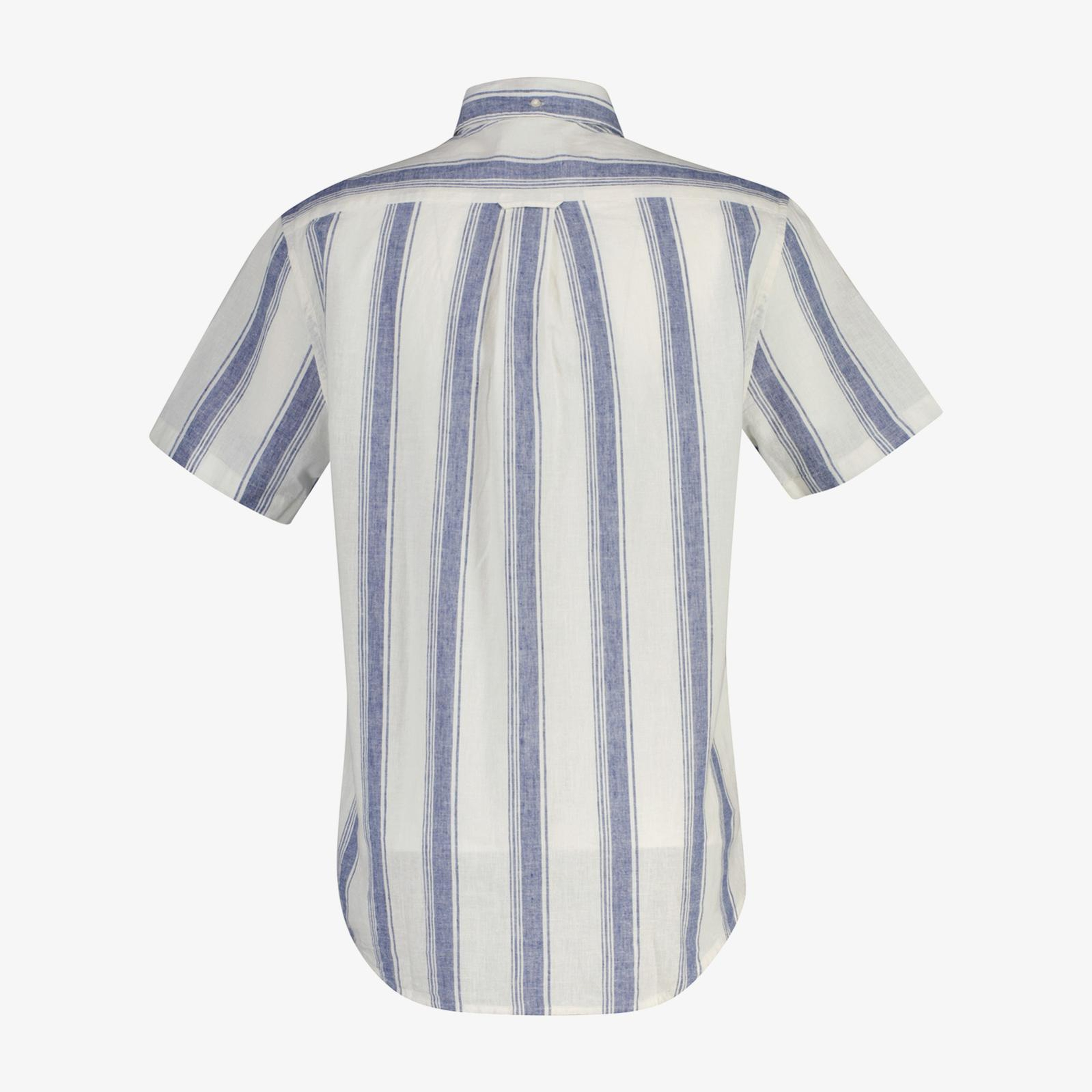 GANT Erkek Mavi Regular Fit Çizgili Logolu Gömlek