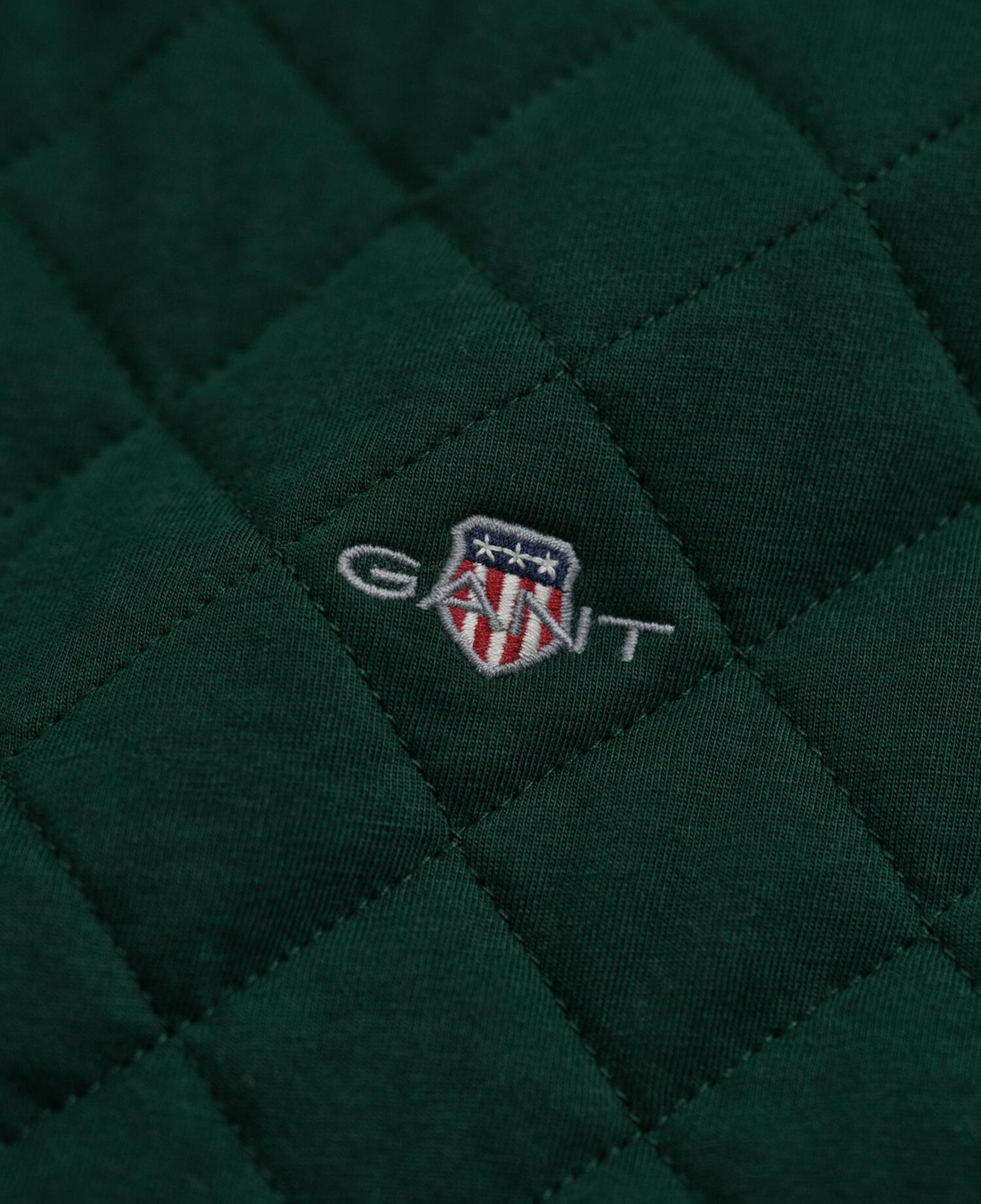 GANT Erkek Yeşil Regular Fit Fermuarlı Sweatshirt