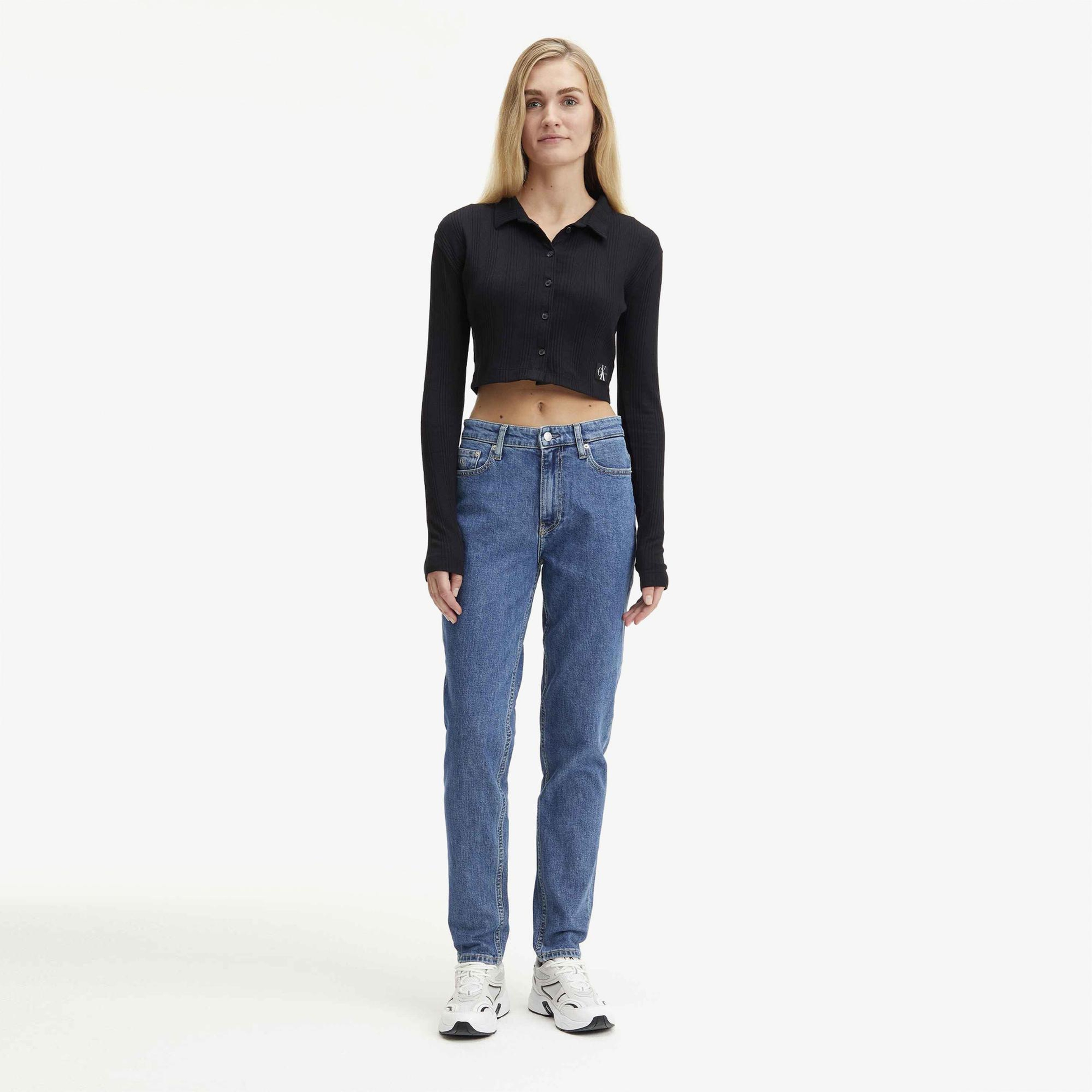 Calvin Klein Mom Mavi Kadın Jean