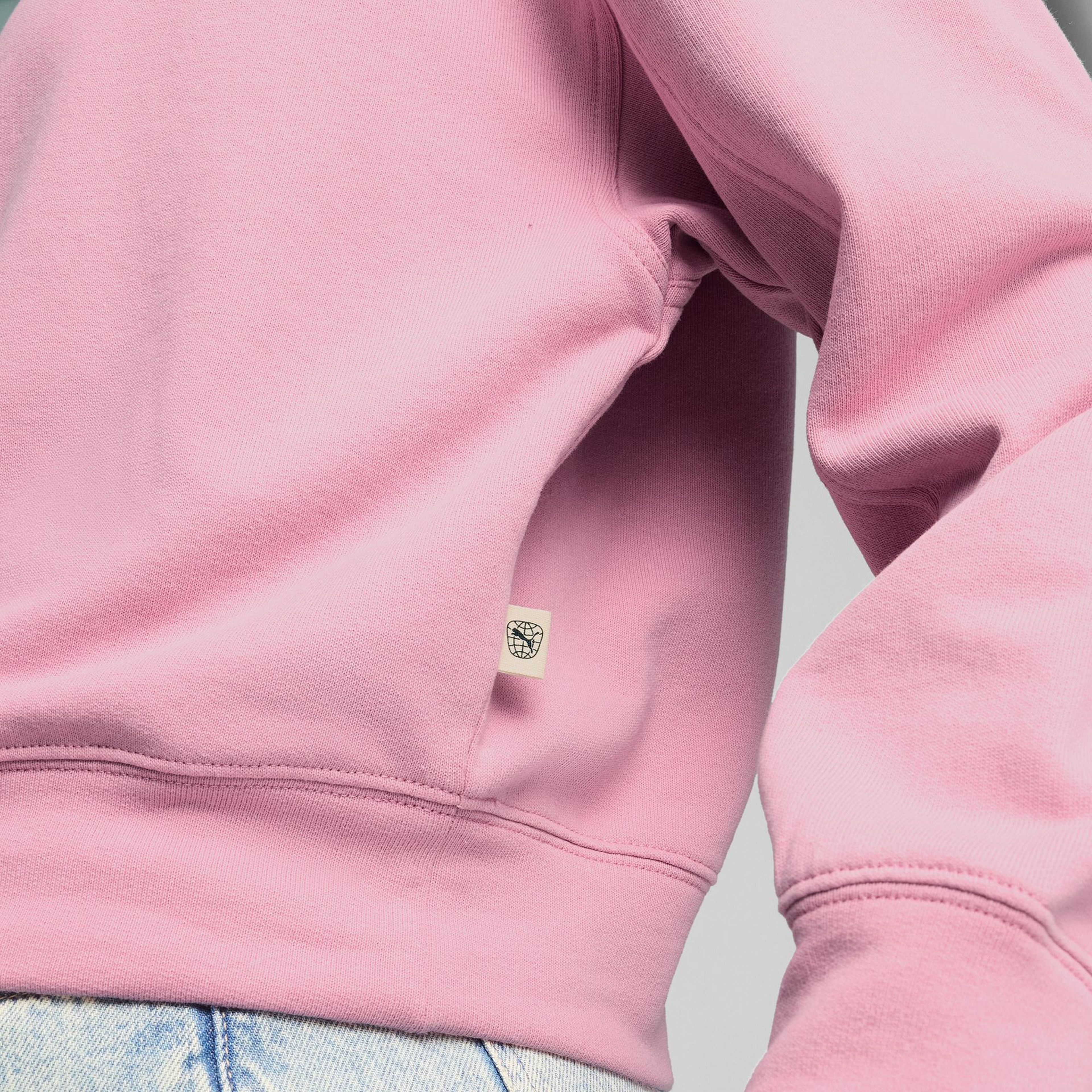 Puma Downtown Re:Collection Crew Kadın Pembe Sweatshirt