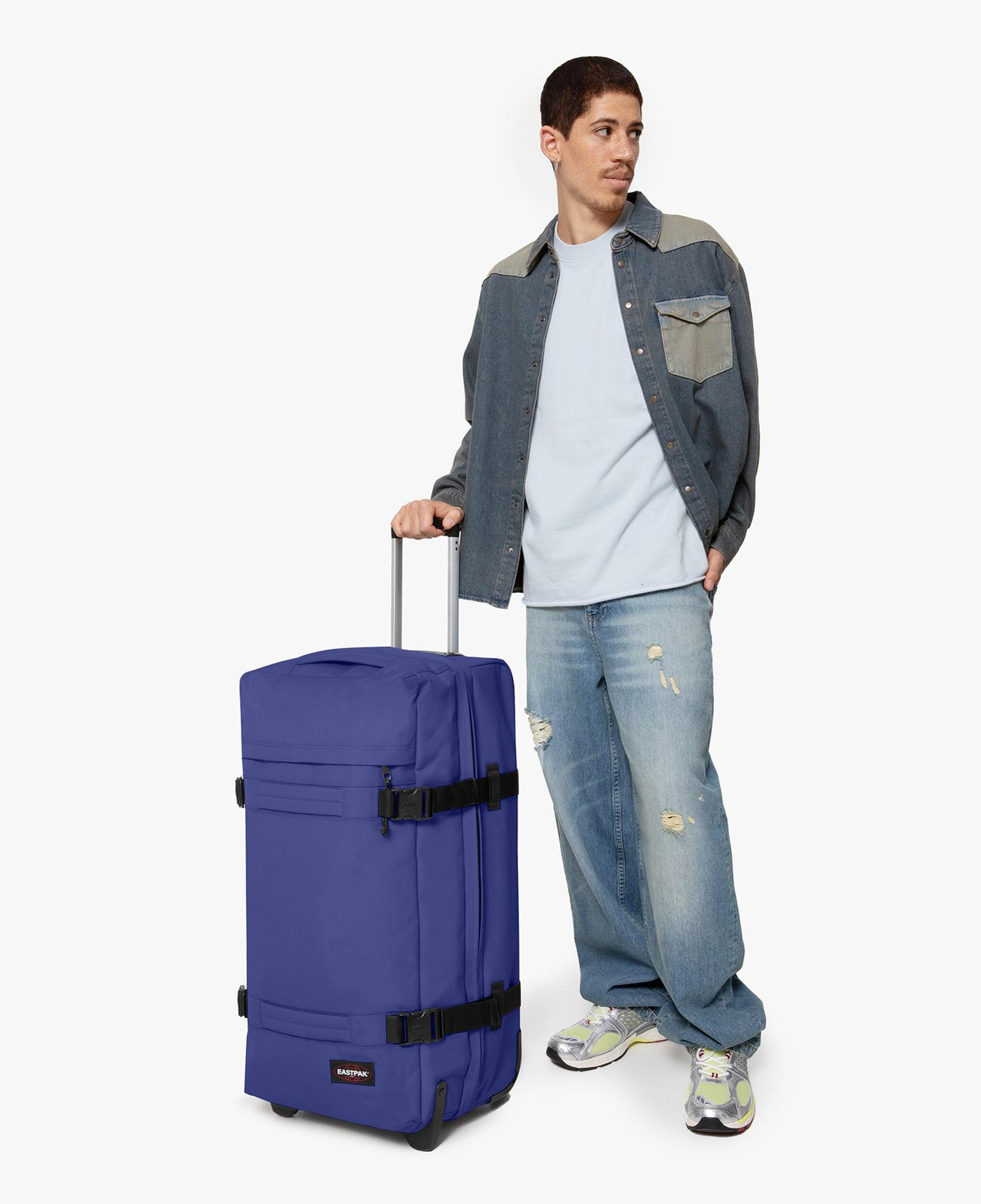 Eastpak Transit'R L Unisex Mavi Valiz