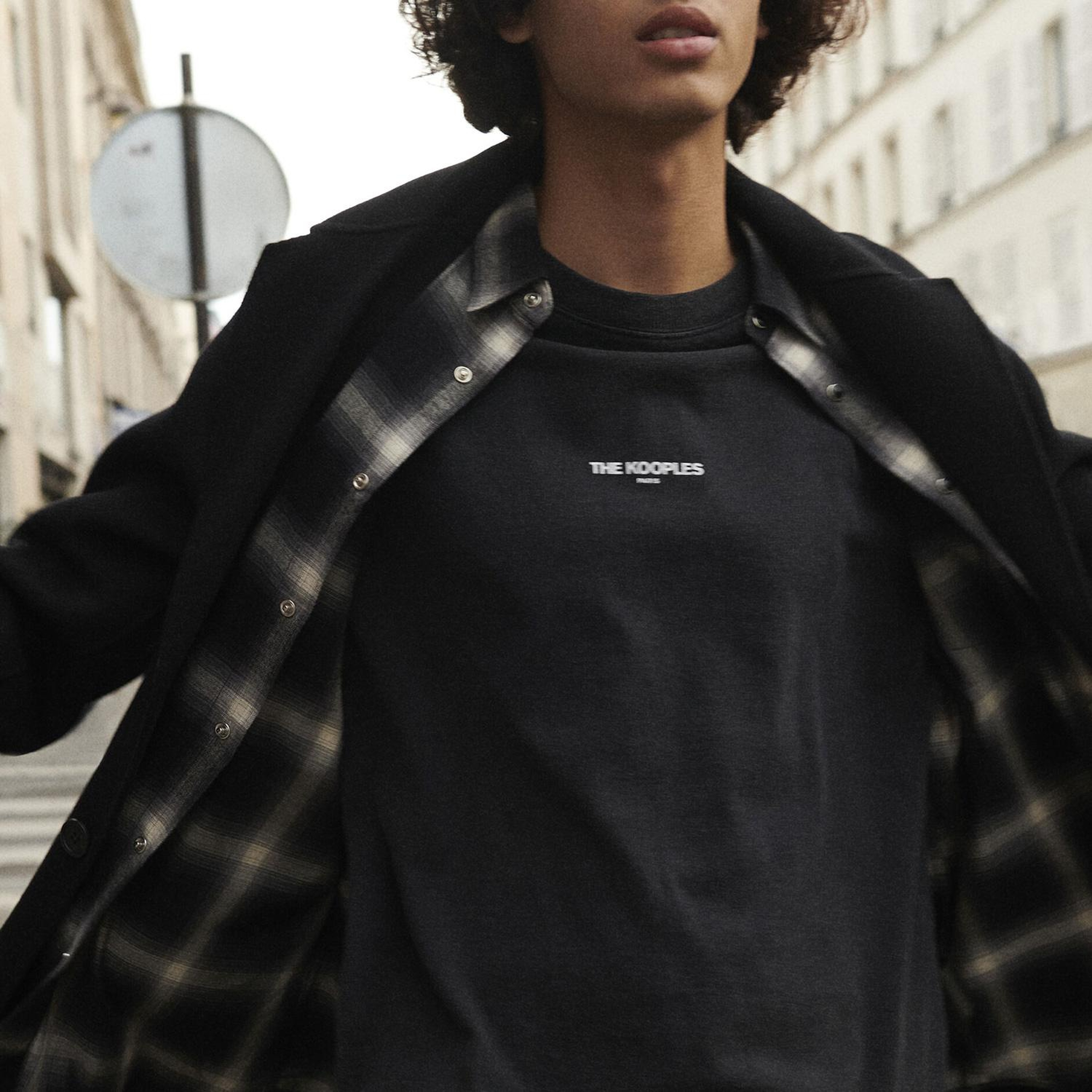 The Kooples Erkek Siyah T-Shirt