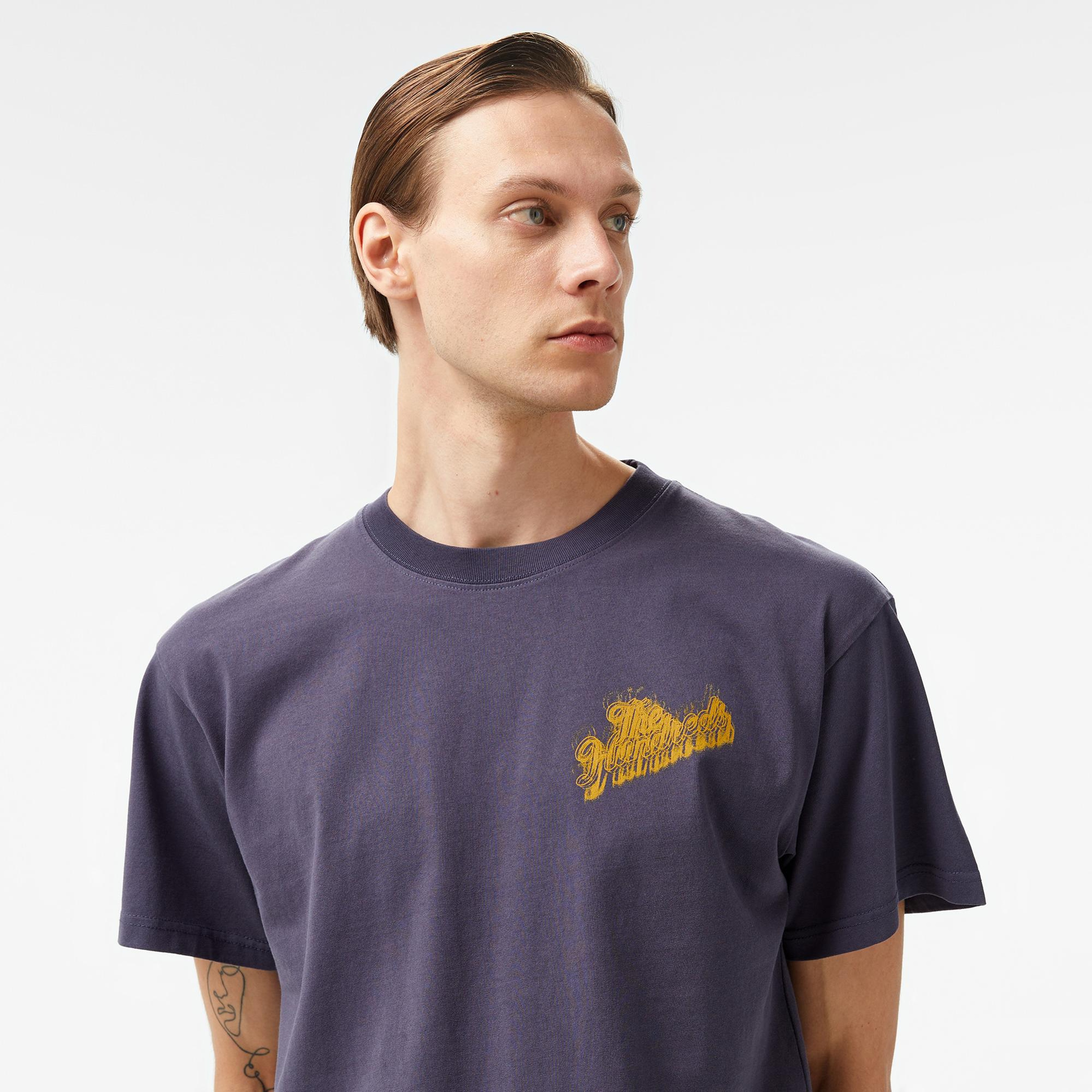 The Hundreds Blurred Slant Erkek Lacivert T-Shirt