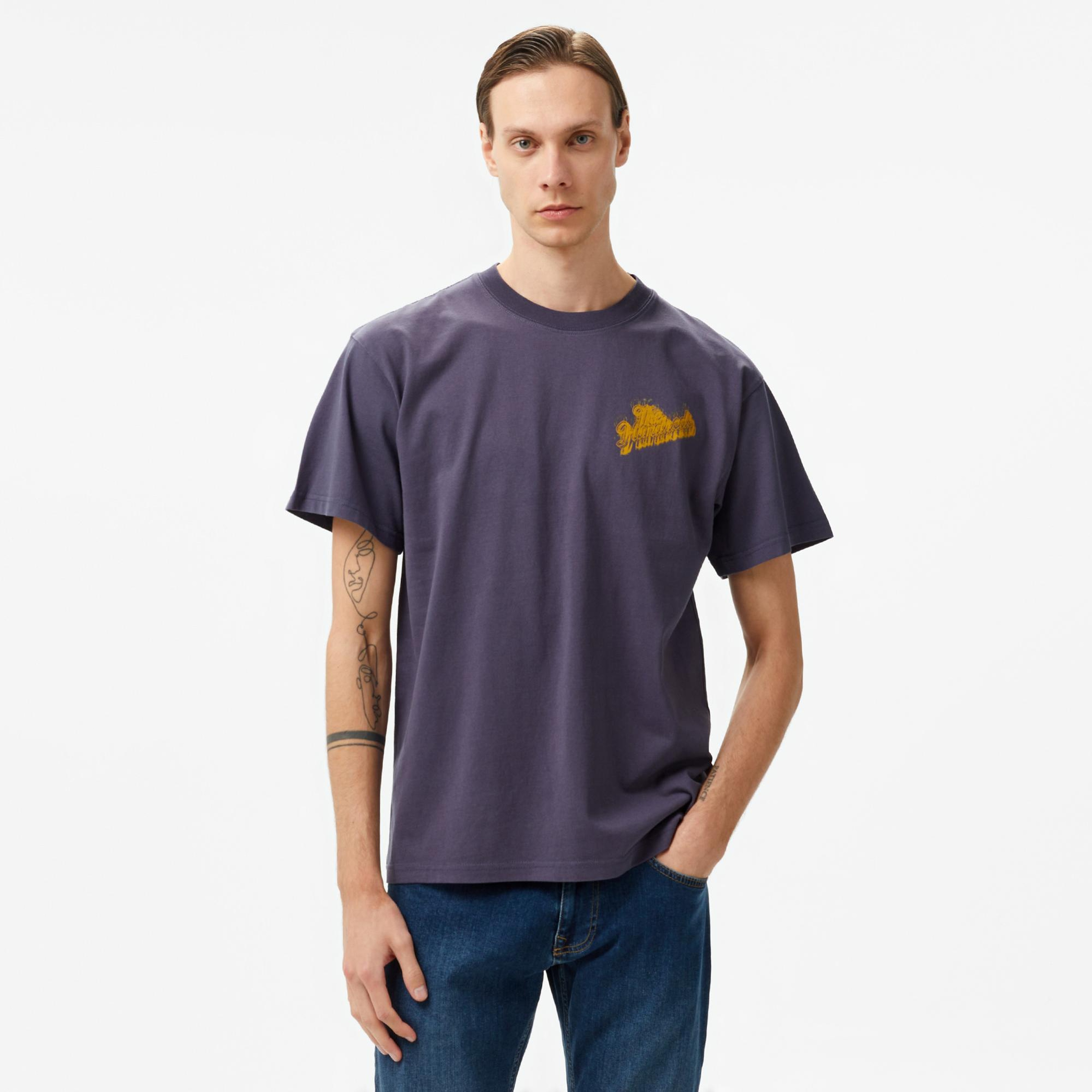 The Hundreds Blurred Slant Erkek Lacivert T-Shirt