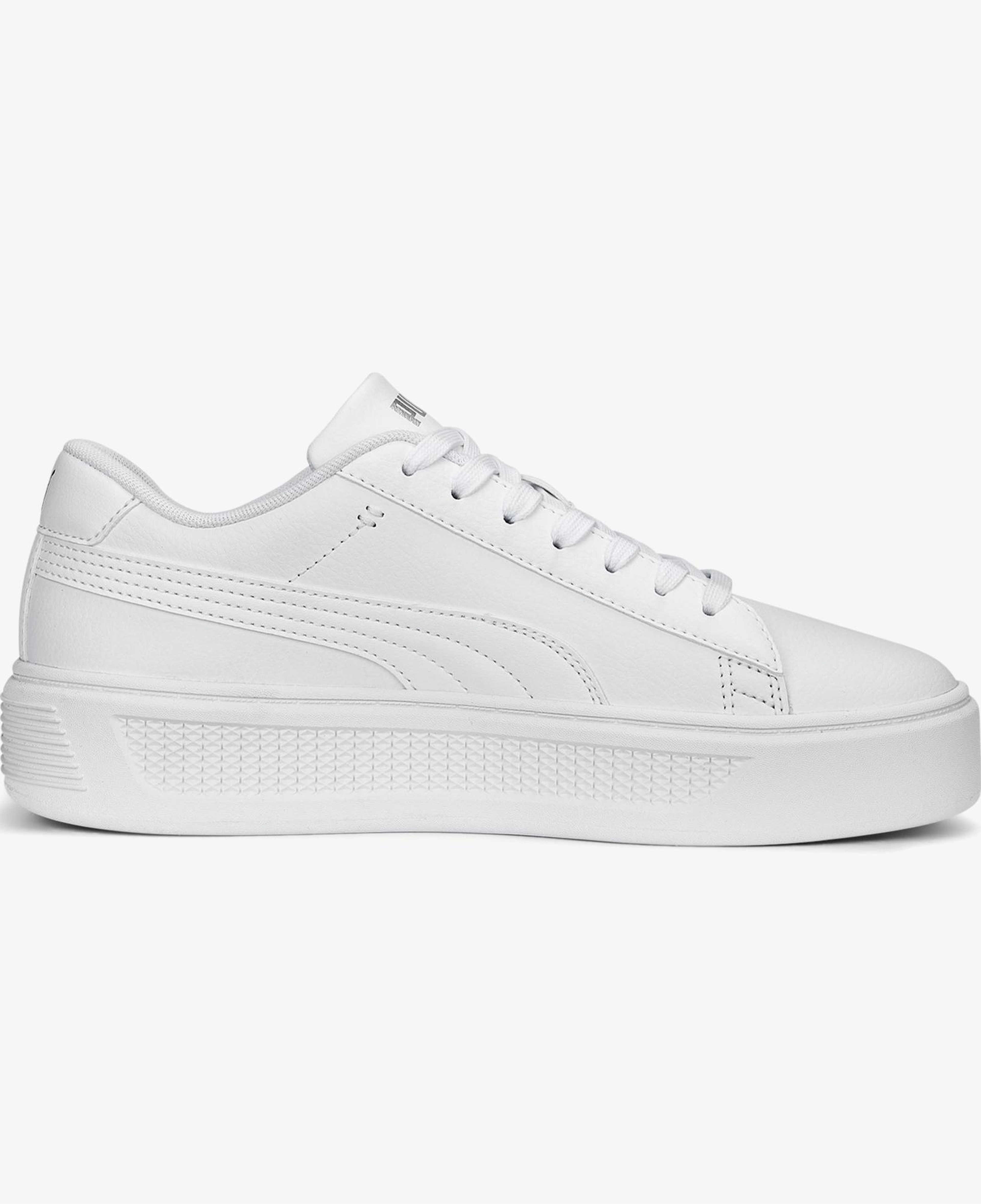 Puma Smash Platform V3 Kadın Beyaz Spor Ayakkabı