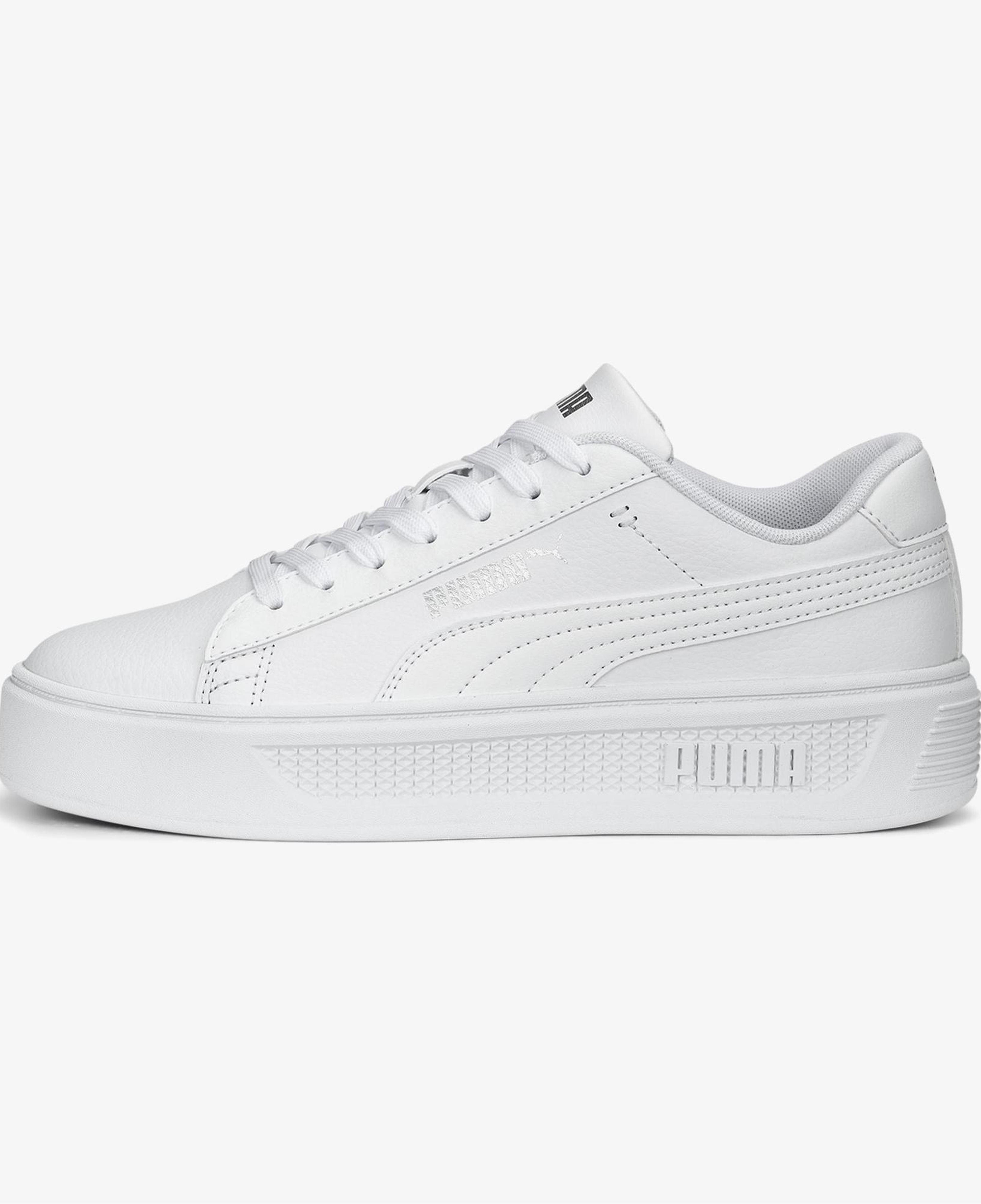 Puma Smash Platform V3 Kadın Beyaz Spor Ayakkabı