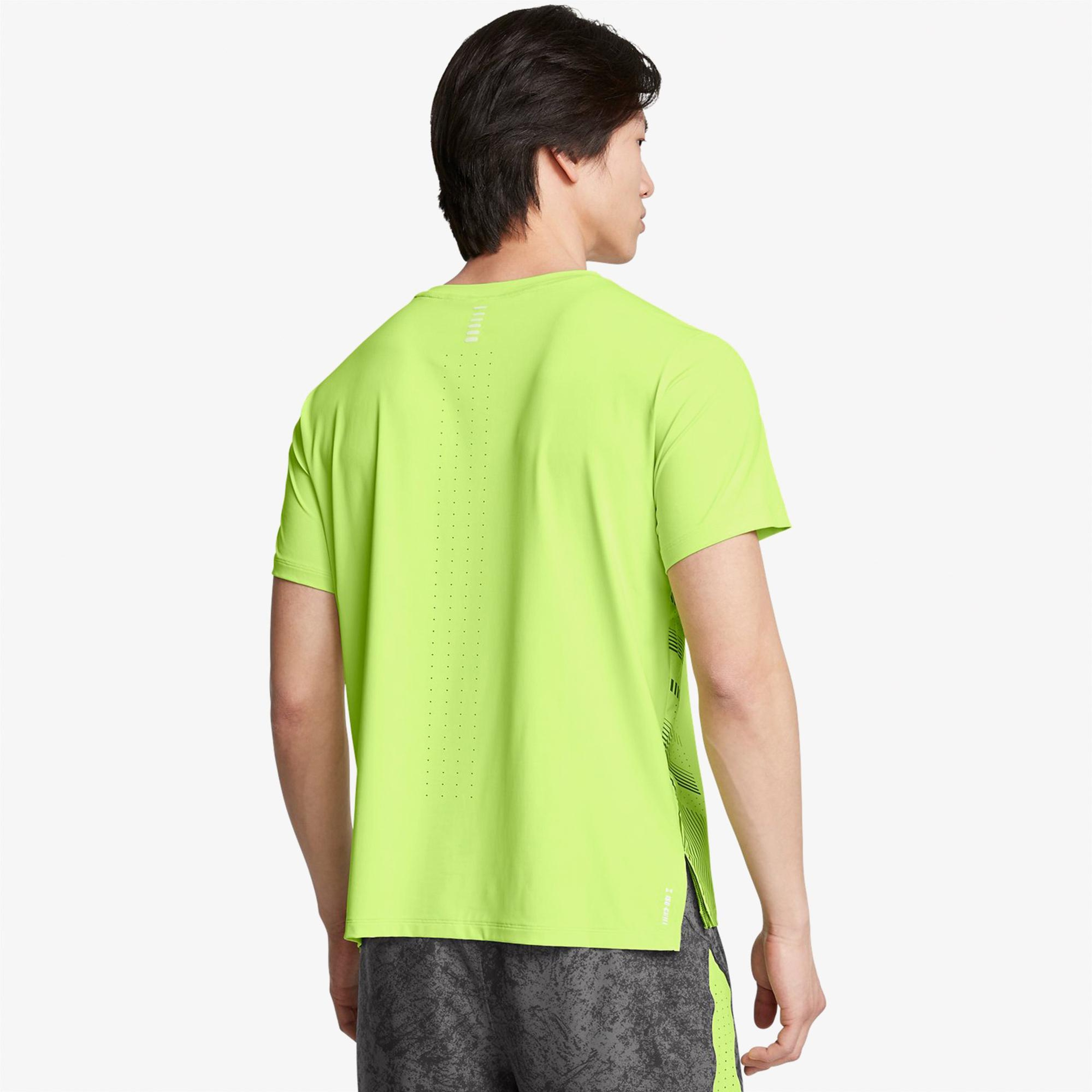 Under Armour Launch Elite Erkek Yeşil Koşu T-Shirt