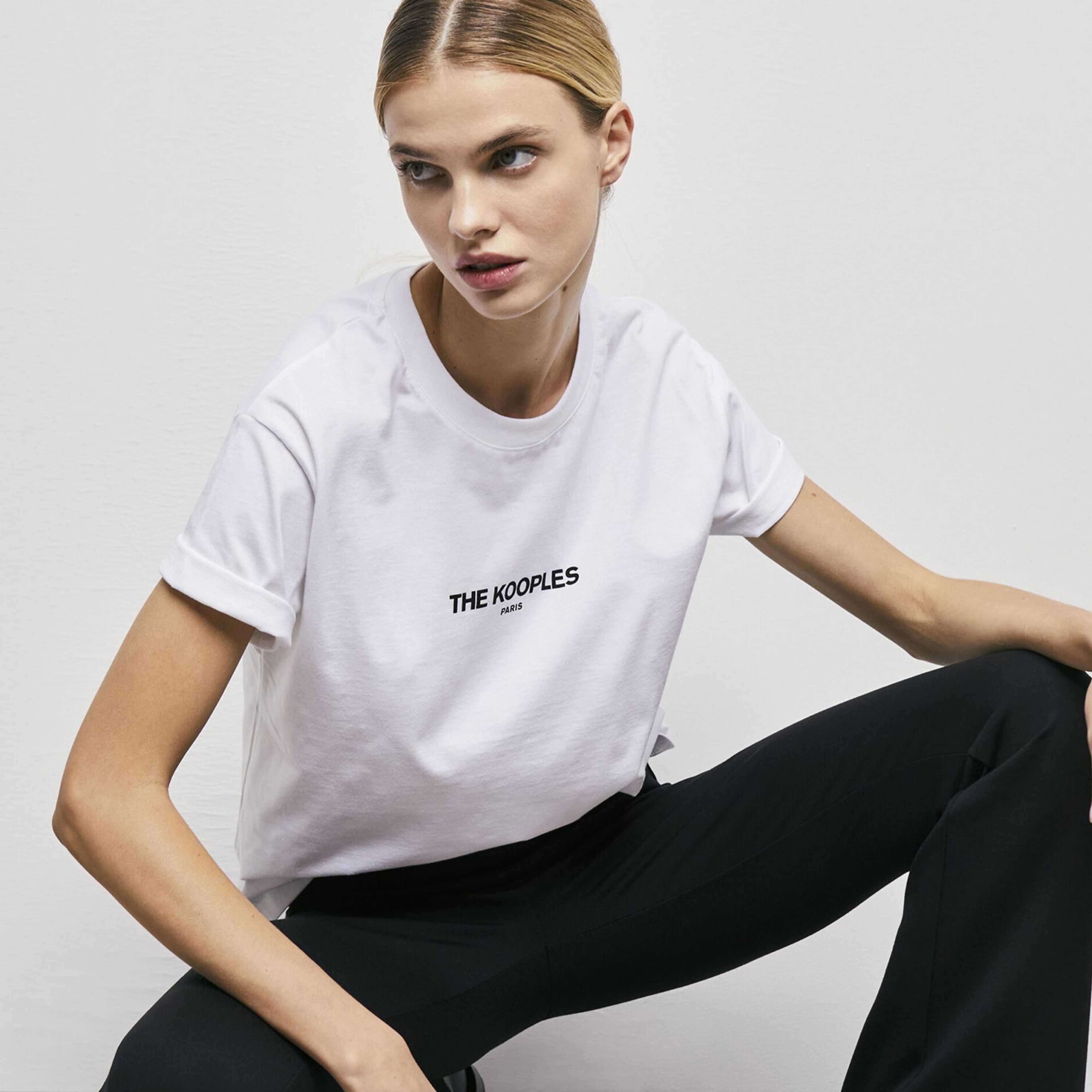 The Kooples Kadın Beyaz T-Shirt
