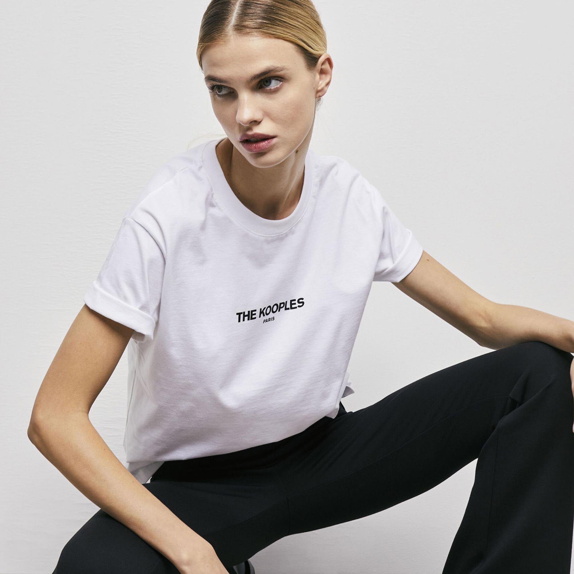 The Kooples Kadın Beyaz T-Shirt