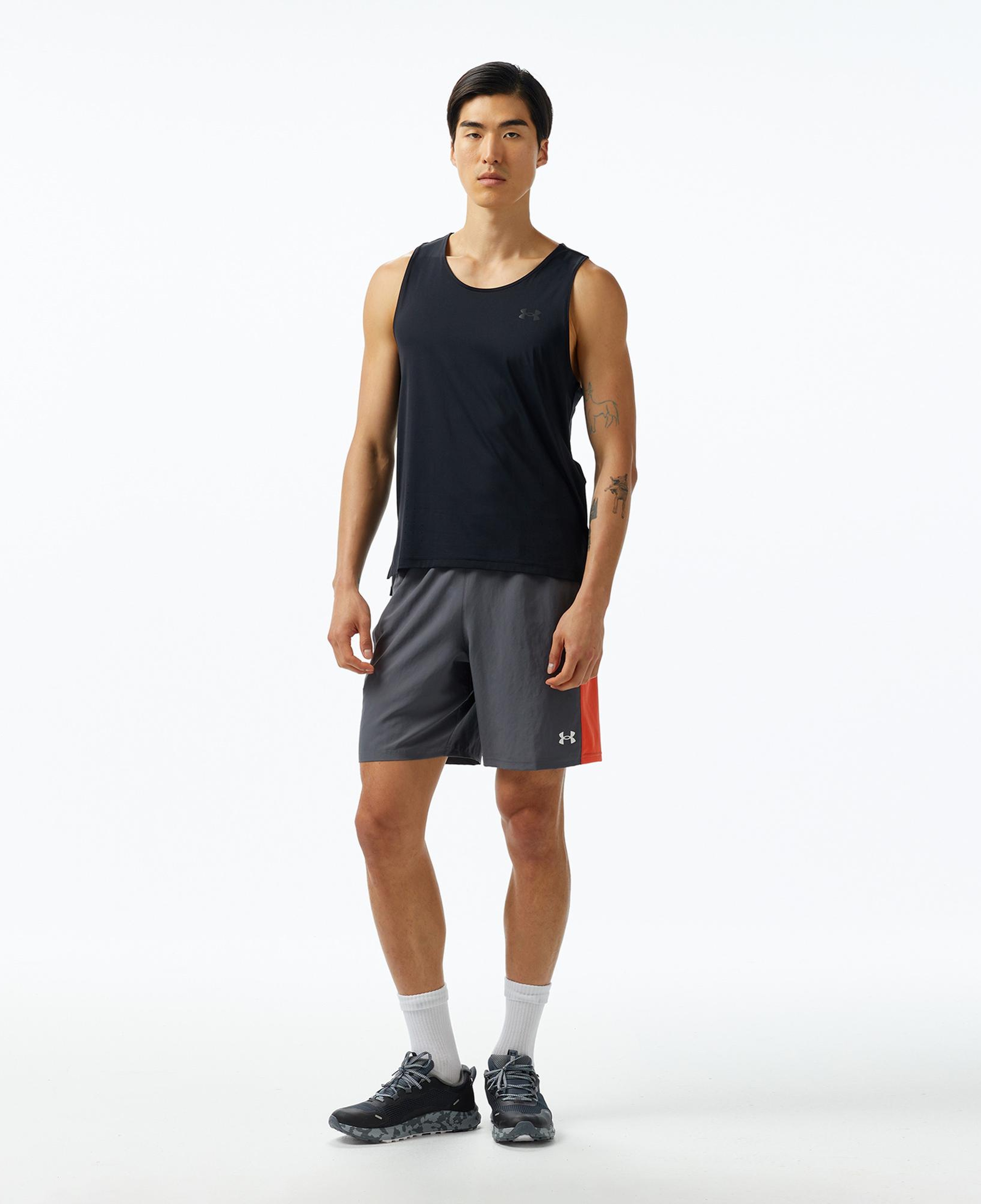 Under Armour Launch Elite Singlet Erkek Siyah Atlet
