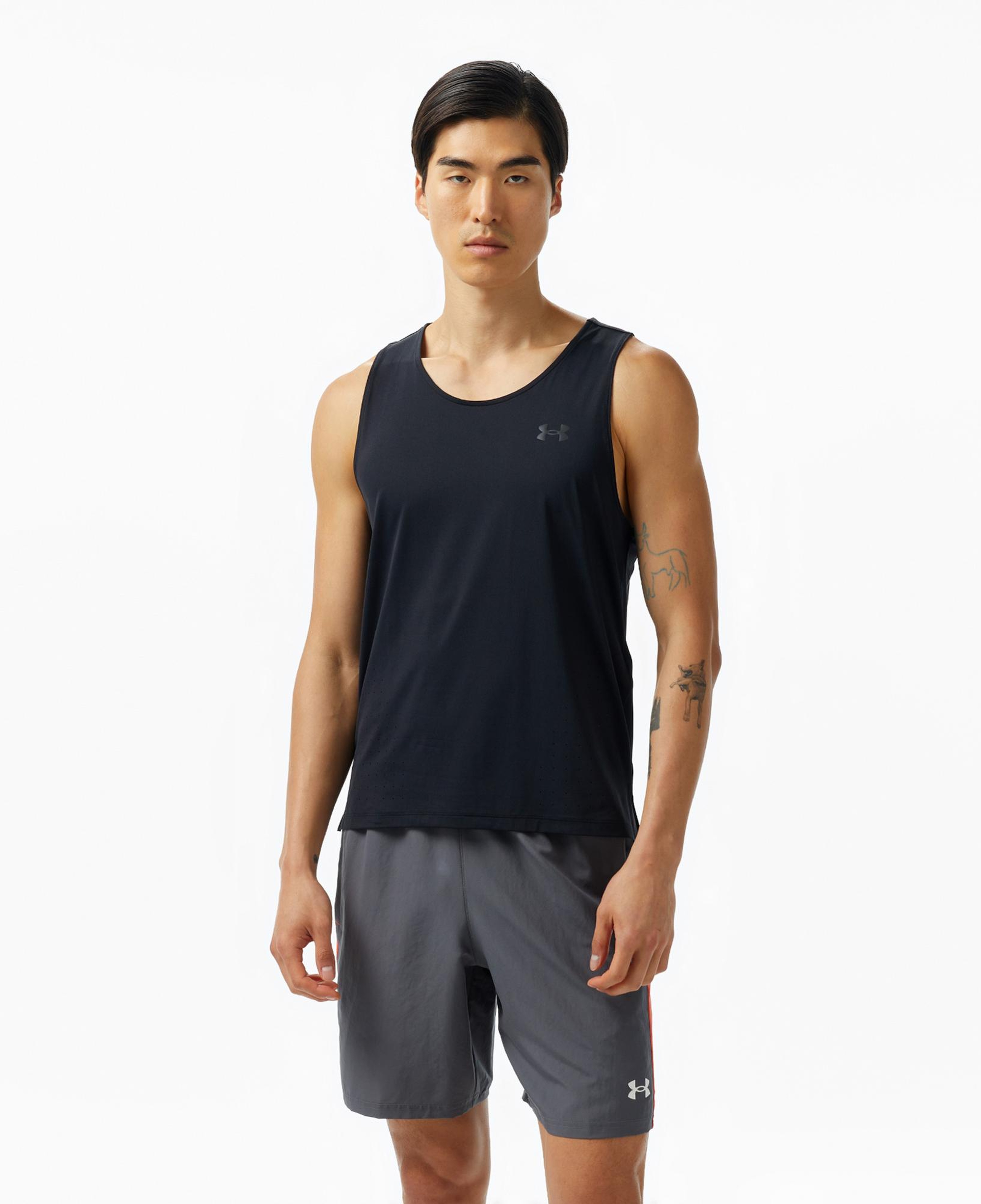 Under Armour Launch Elite Singlet Erkek Siyah Atlet