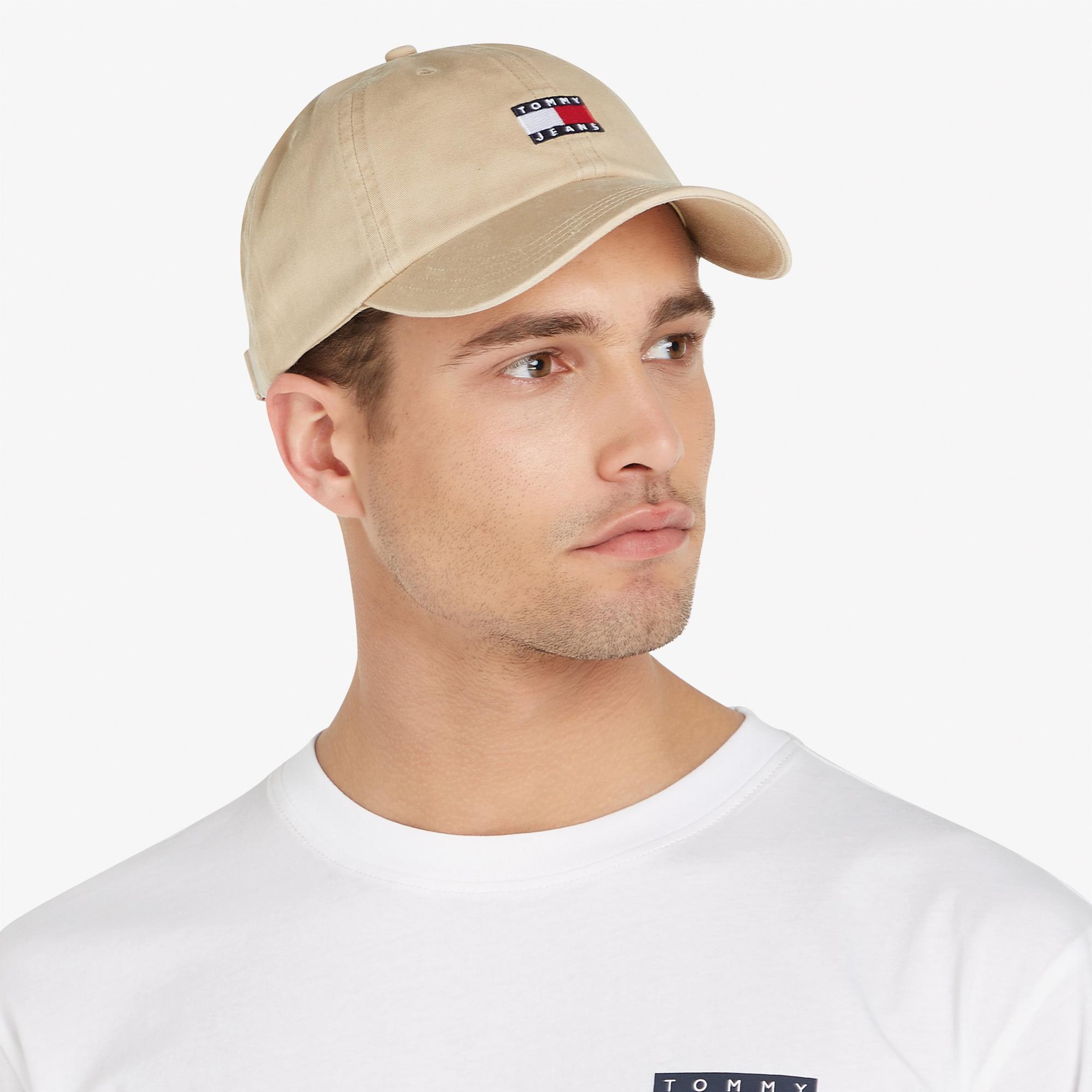 Tommy Jeans Heritage Erkek Bej Şapka