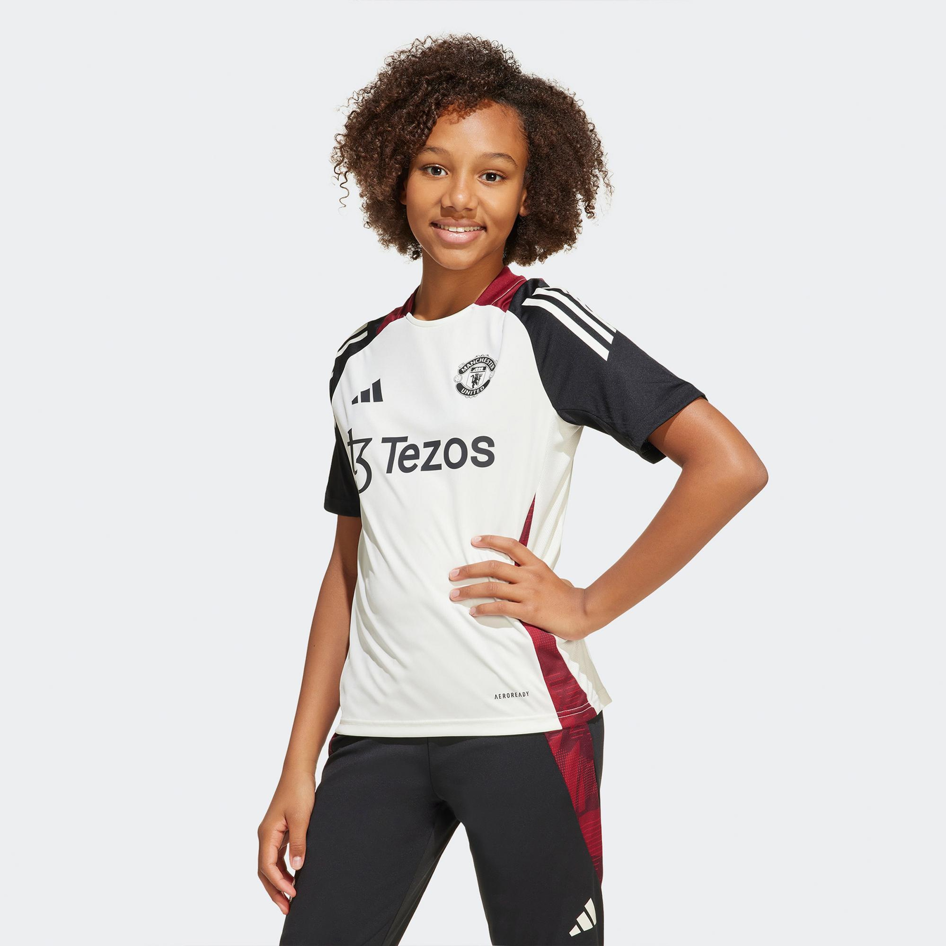 adidas Mufc Tr Jsy Y Çocuk Beyaz T-Shirt