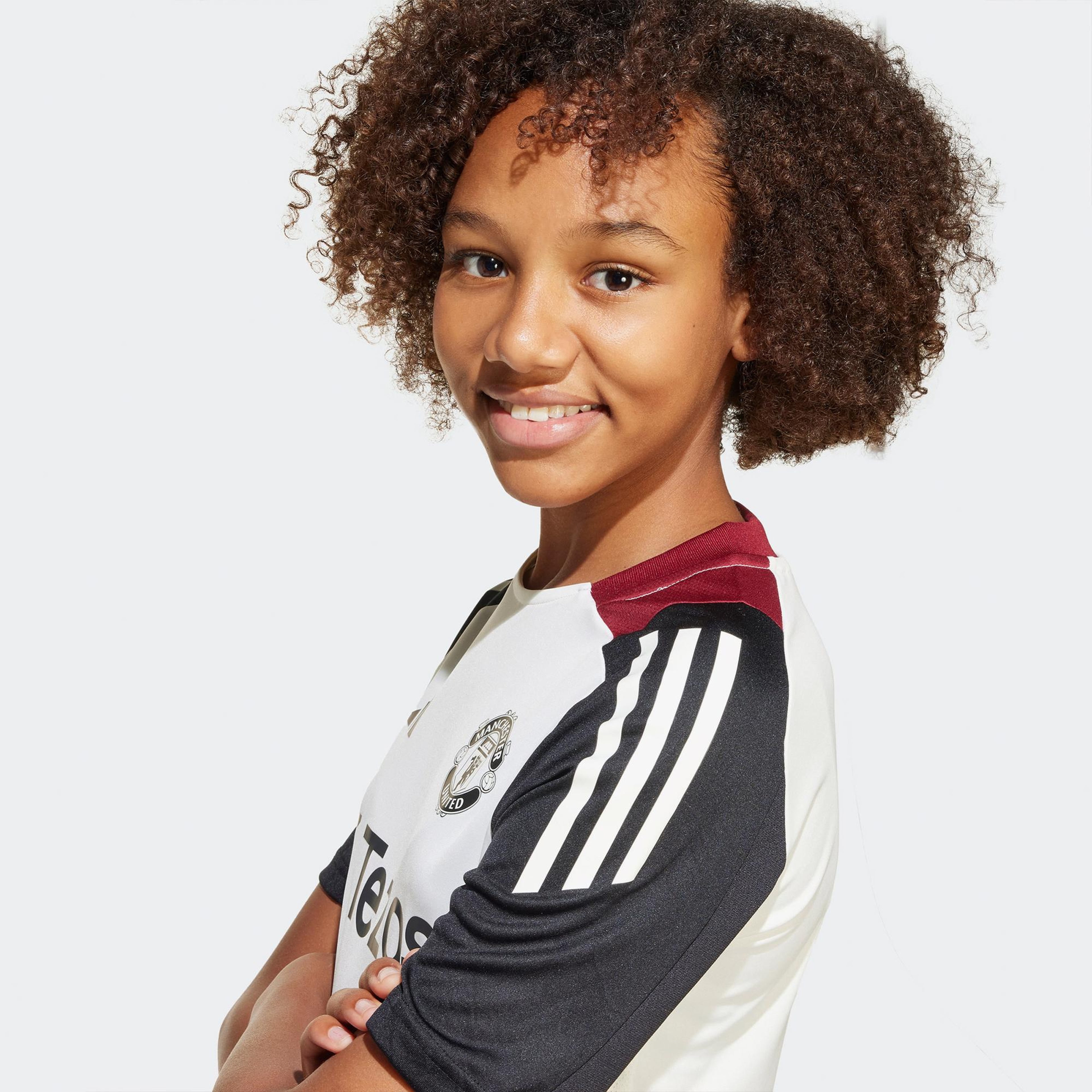 adidas Mufc Tr Jsy Y Çocuk Beyaz T-Shirt