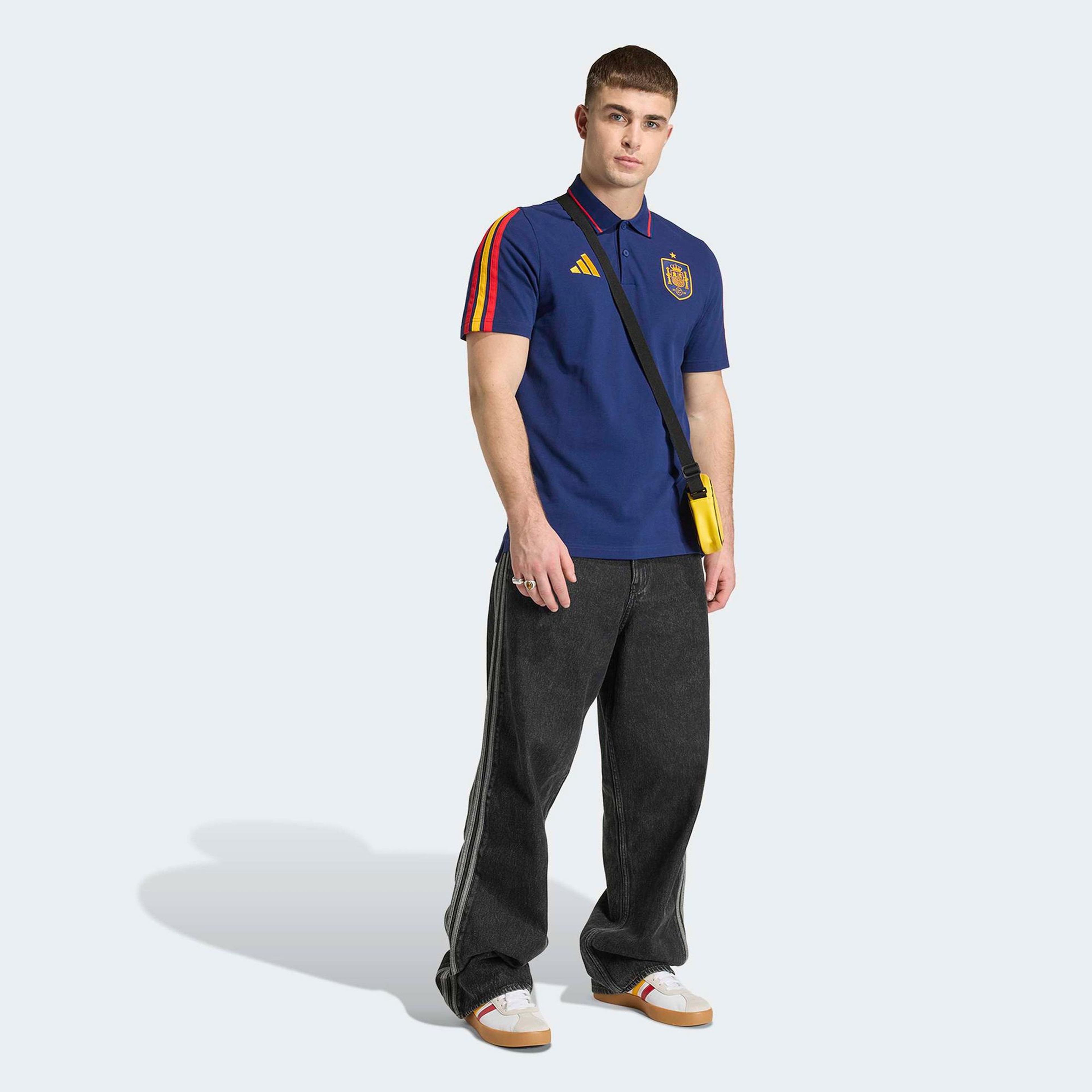 adidas İspanya Dna Erkek Mavi Polo