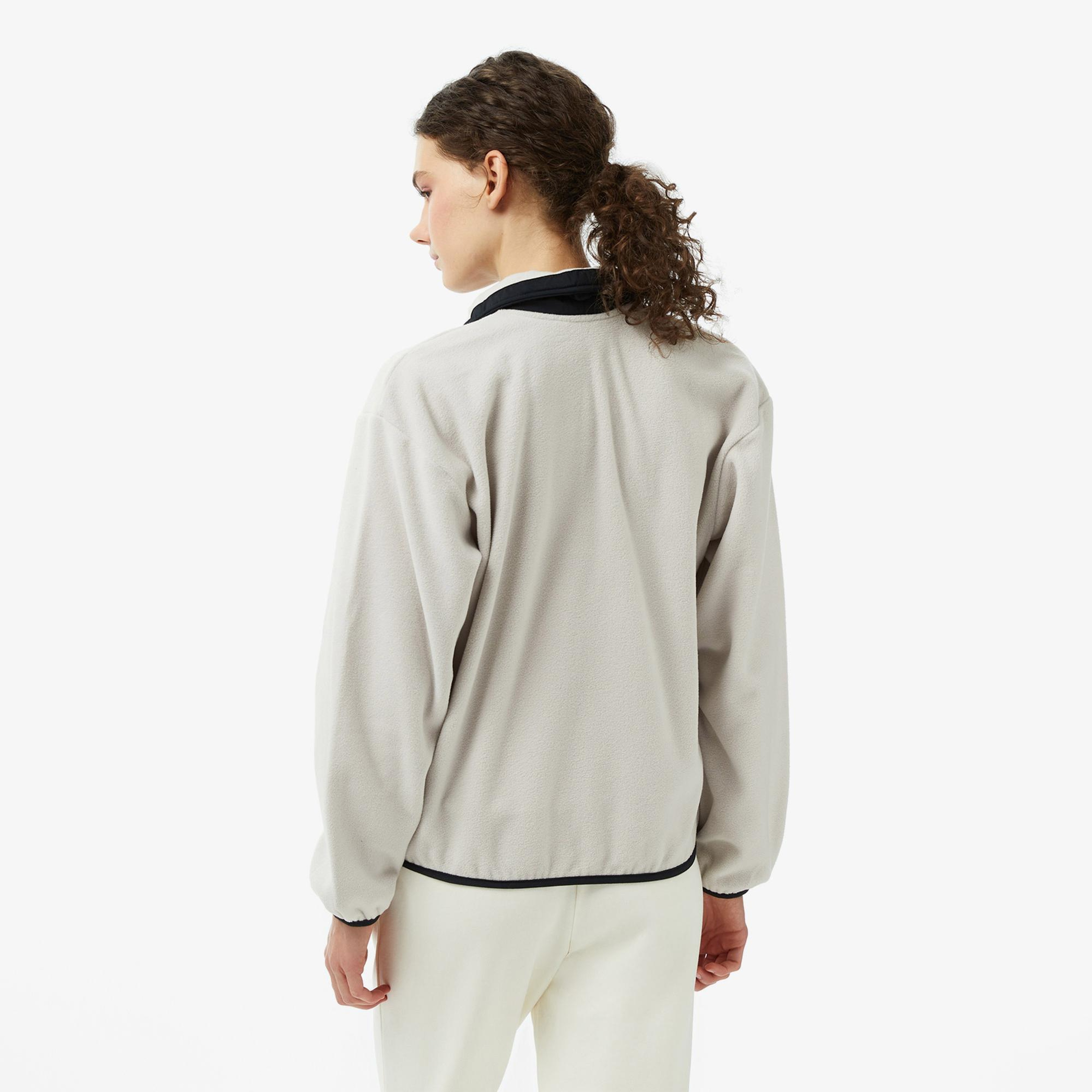 Columbia Sequoia Grove Full Zip Fleece Kadın Krem Outdoor Sweatshirt