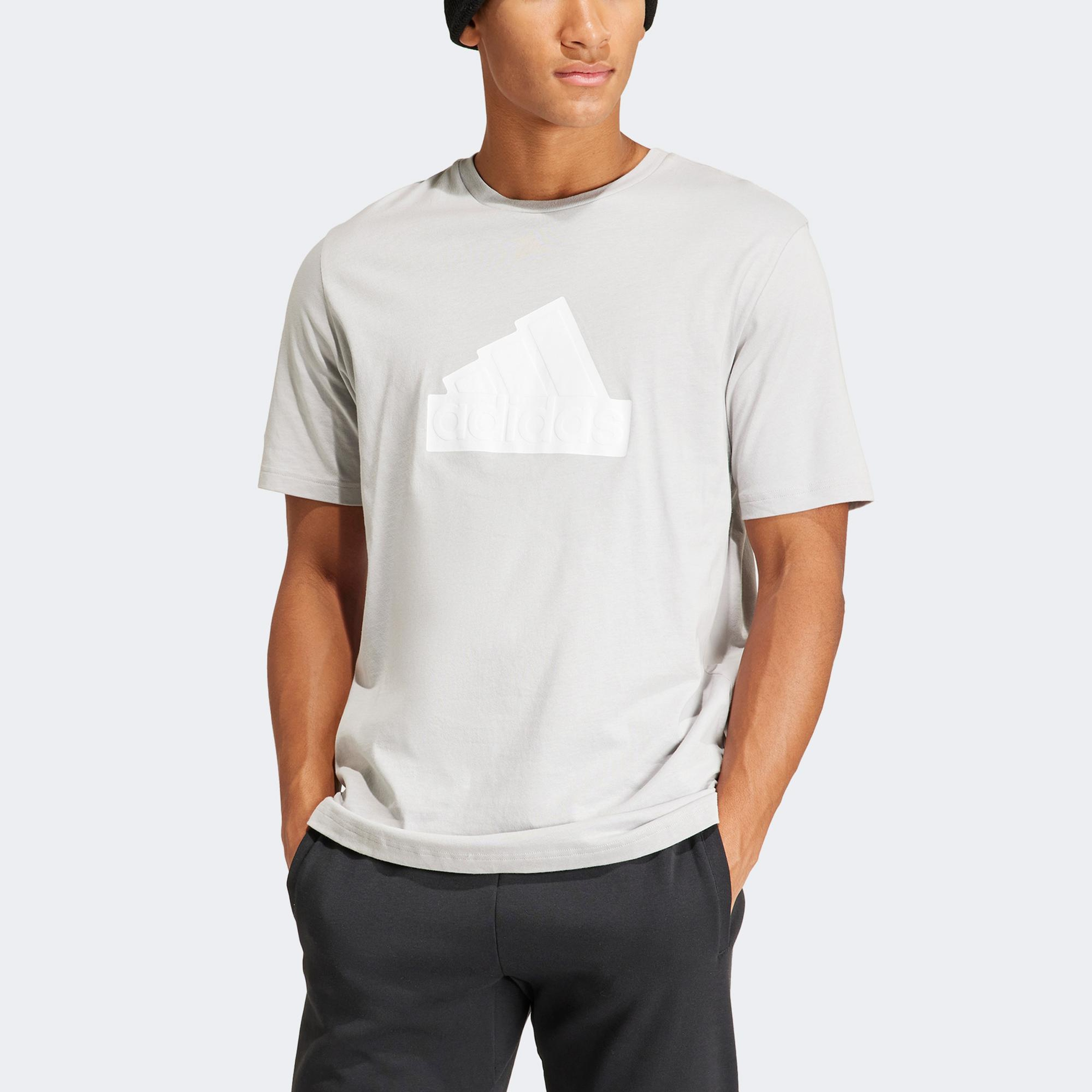 adidas  Fi Bos T Erkek Gri Günlük T-Shirt