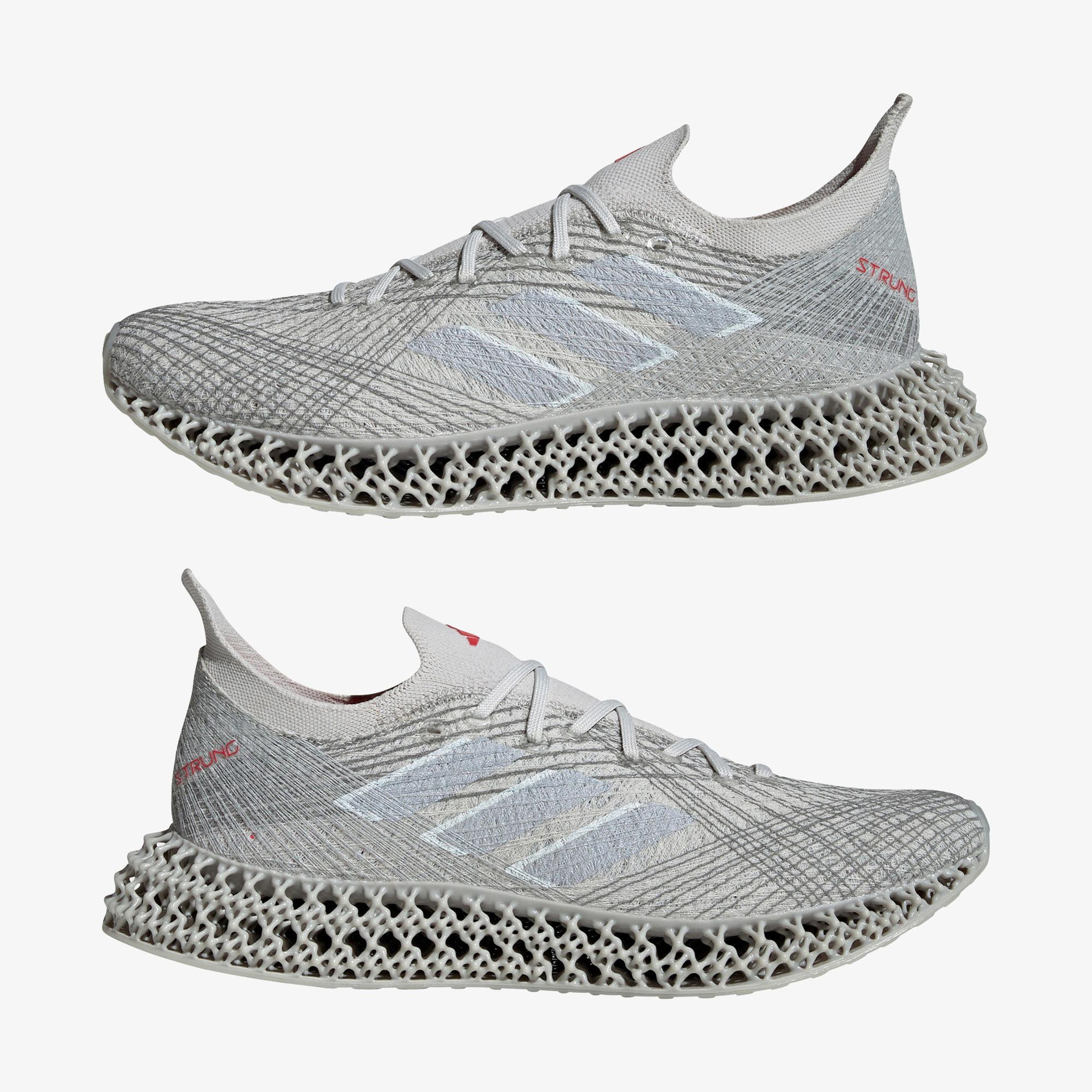 adidas 4Dfwd X Strung Erkek Gri Koşu Ayakkabısı