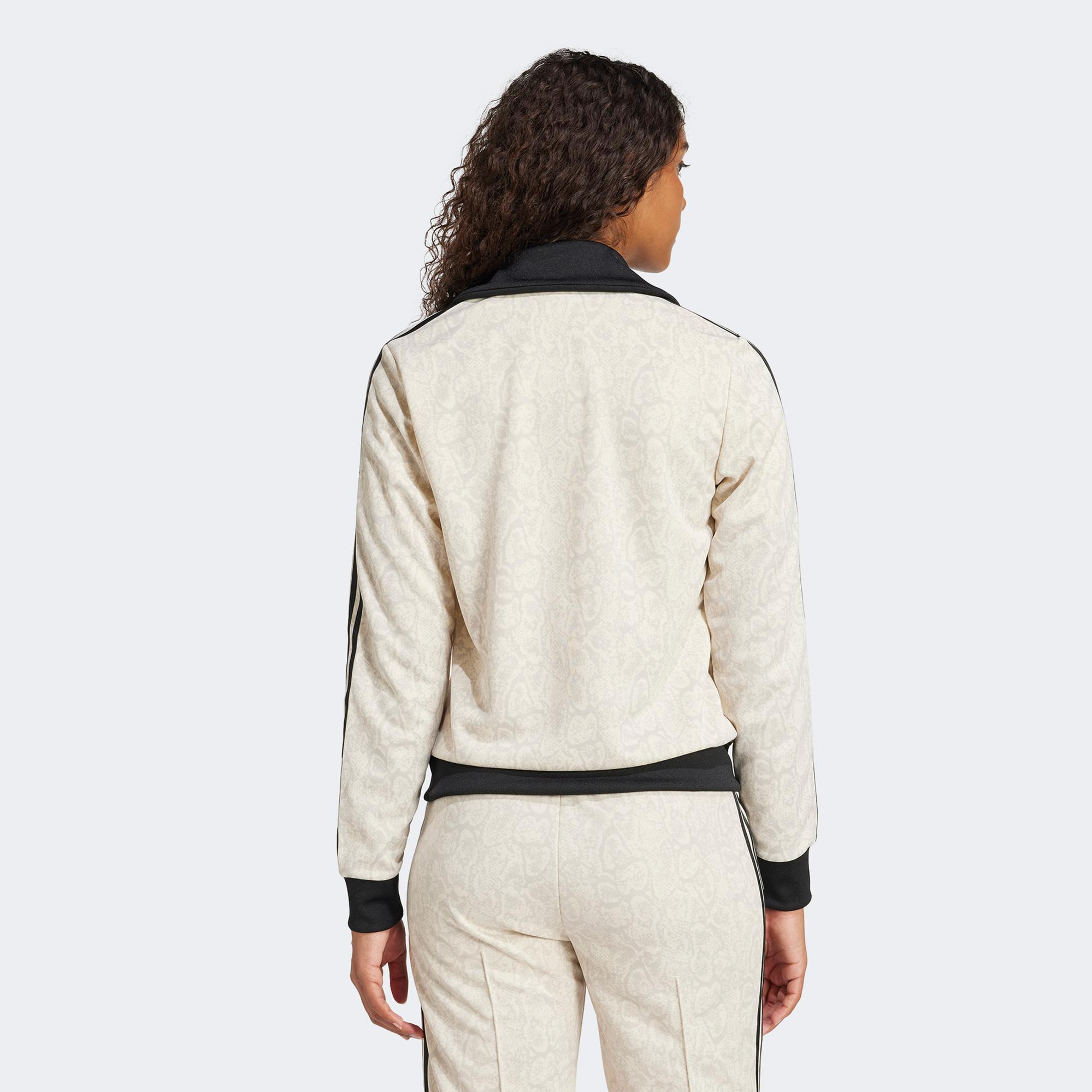 Adidas Snake Kadın Beyaz Eşofman Üstü