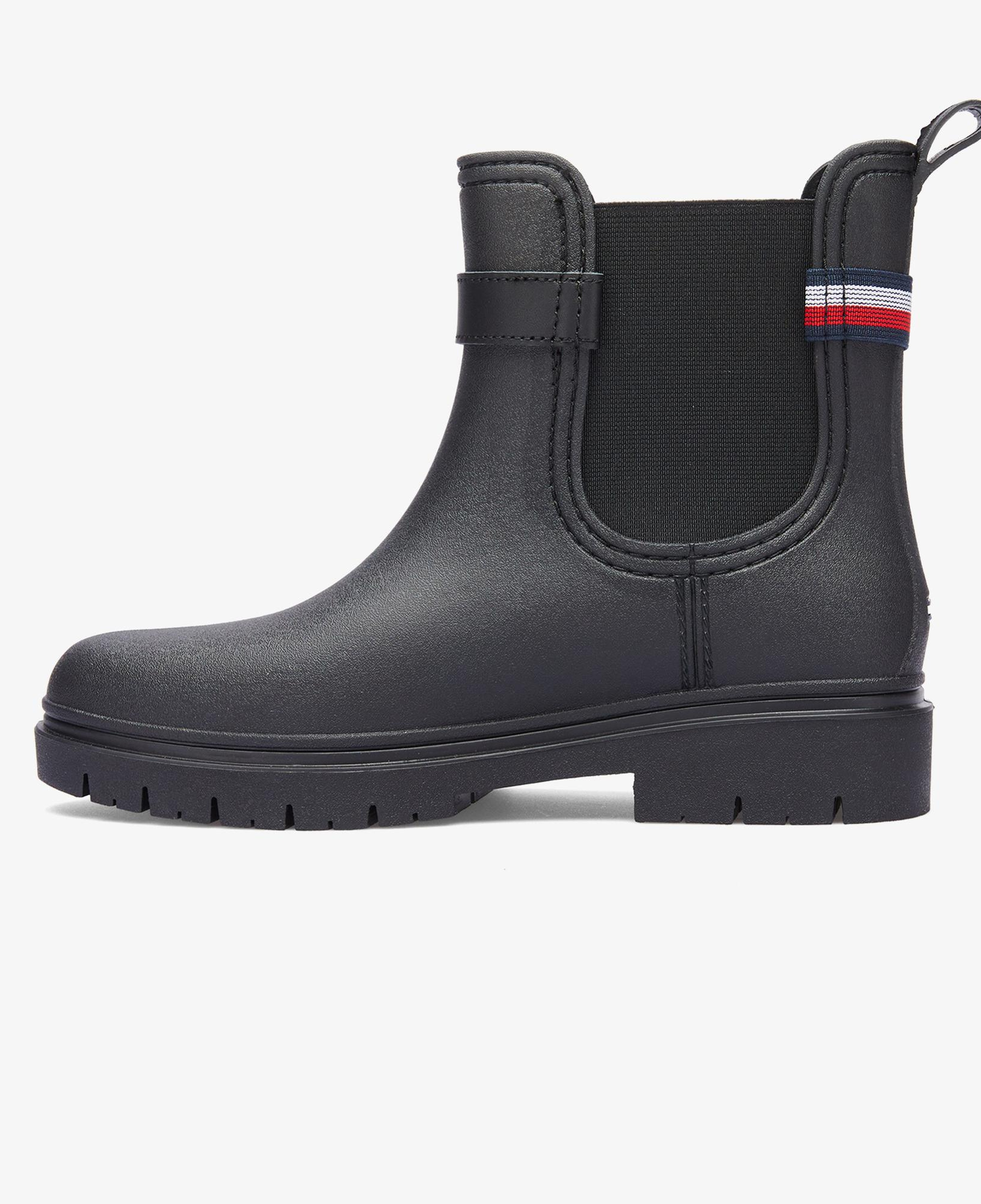 Tommy Hilfiger Stud Rubberised Kadın Siyah Yağmur Botu