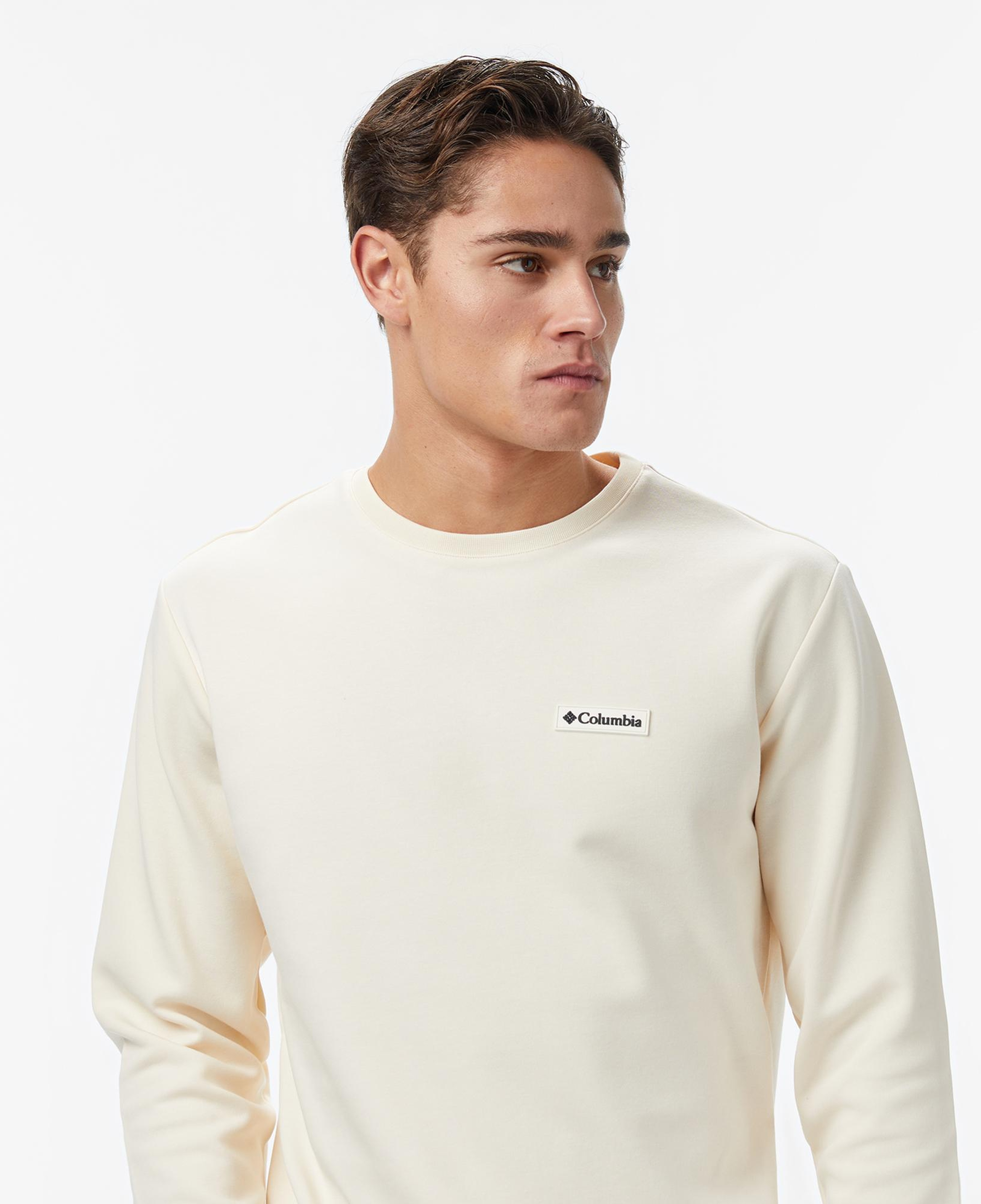 Columbia Cs0382 Csc Gem Label Crewneck Erkek Krem Sweatshirt