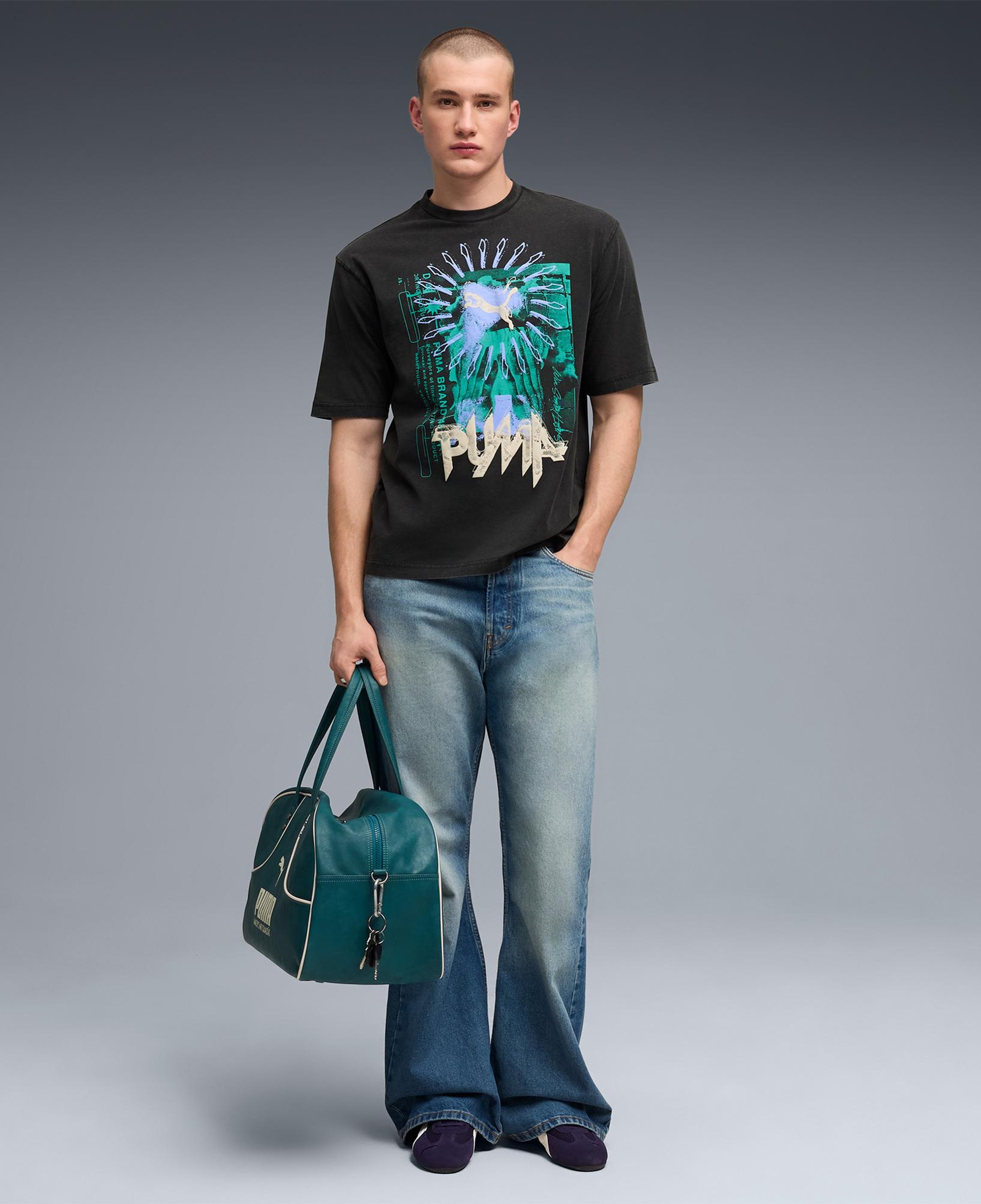 Puma Graphic  Erkek Siyah T-Shirt