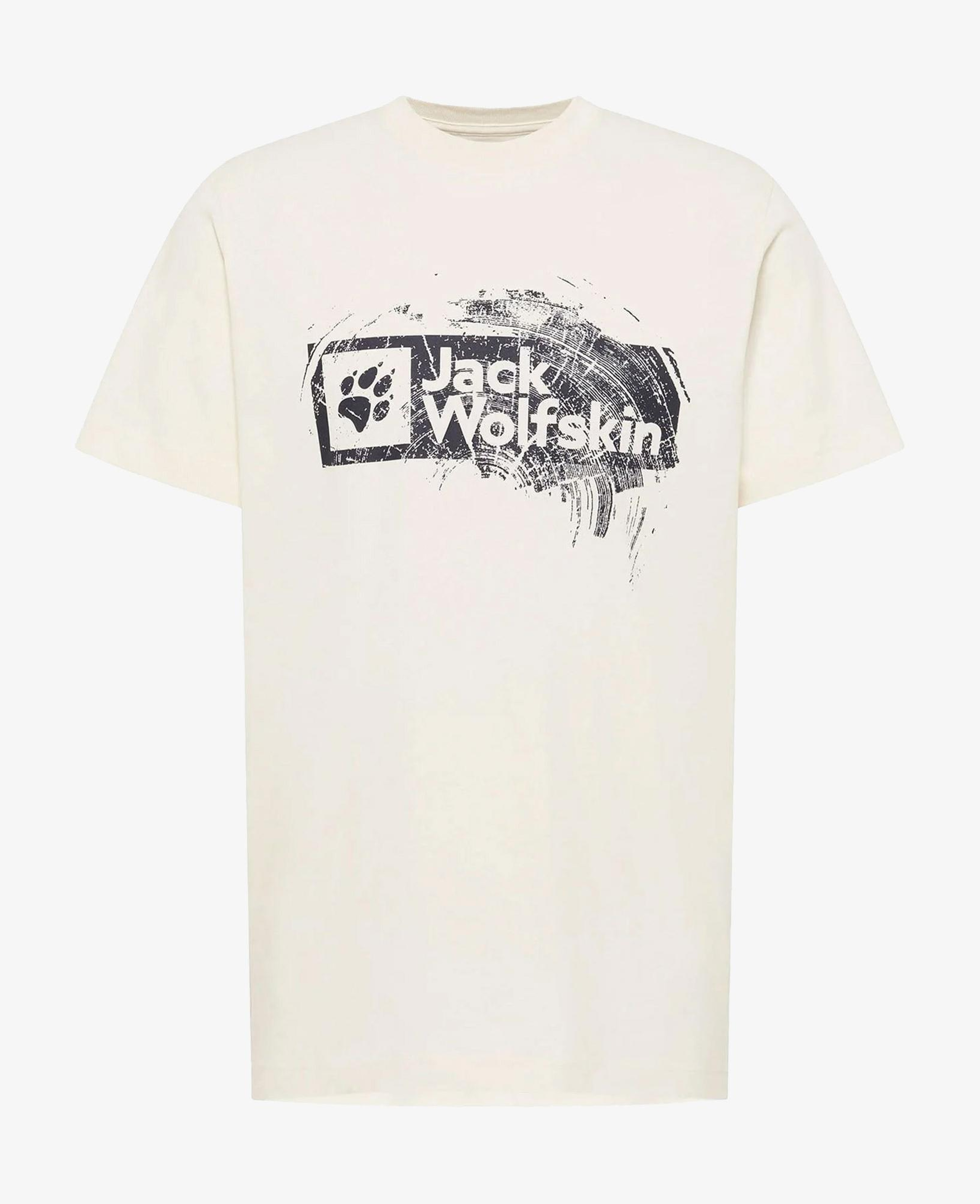 Jack Wolfskin Brand Erkek Krem T-Shirt