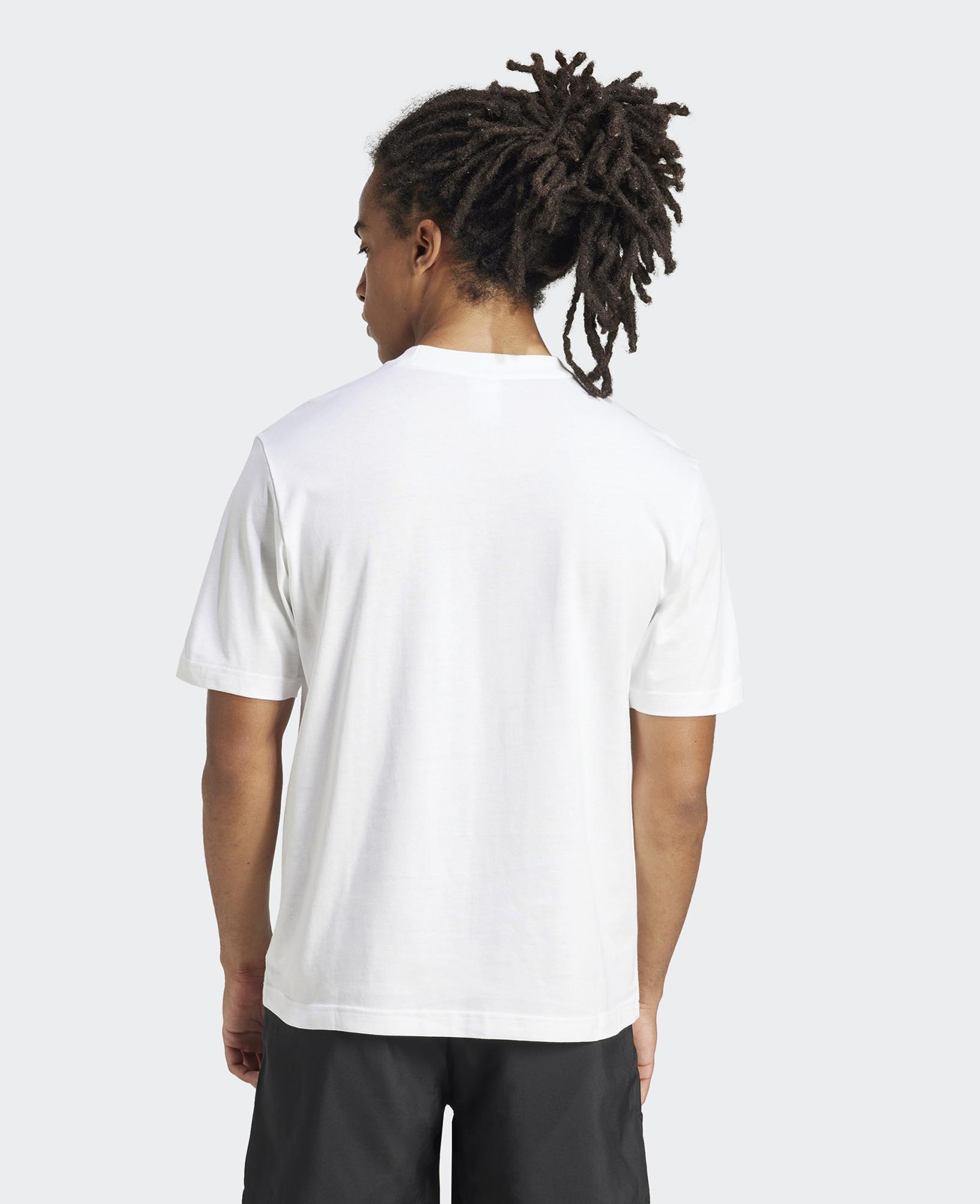 adidas Essentials Small Logo Single Erkek Beyaz T-Shirt