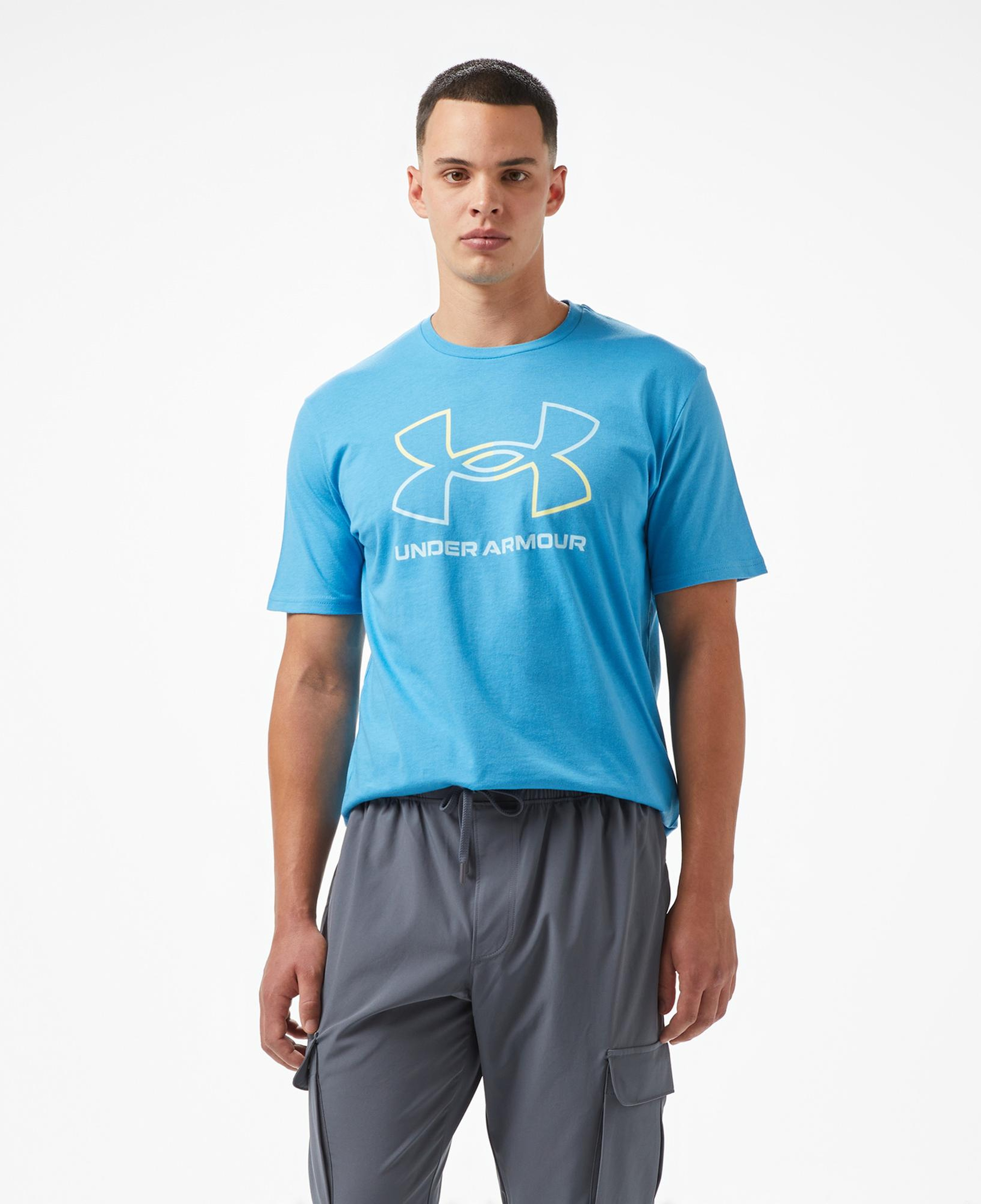 Under Armour Gl Foundation Update Ss Erkek Mavi T-Shirt