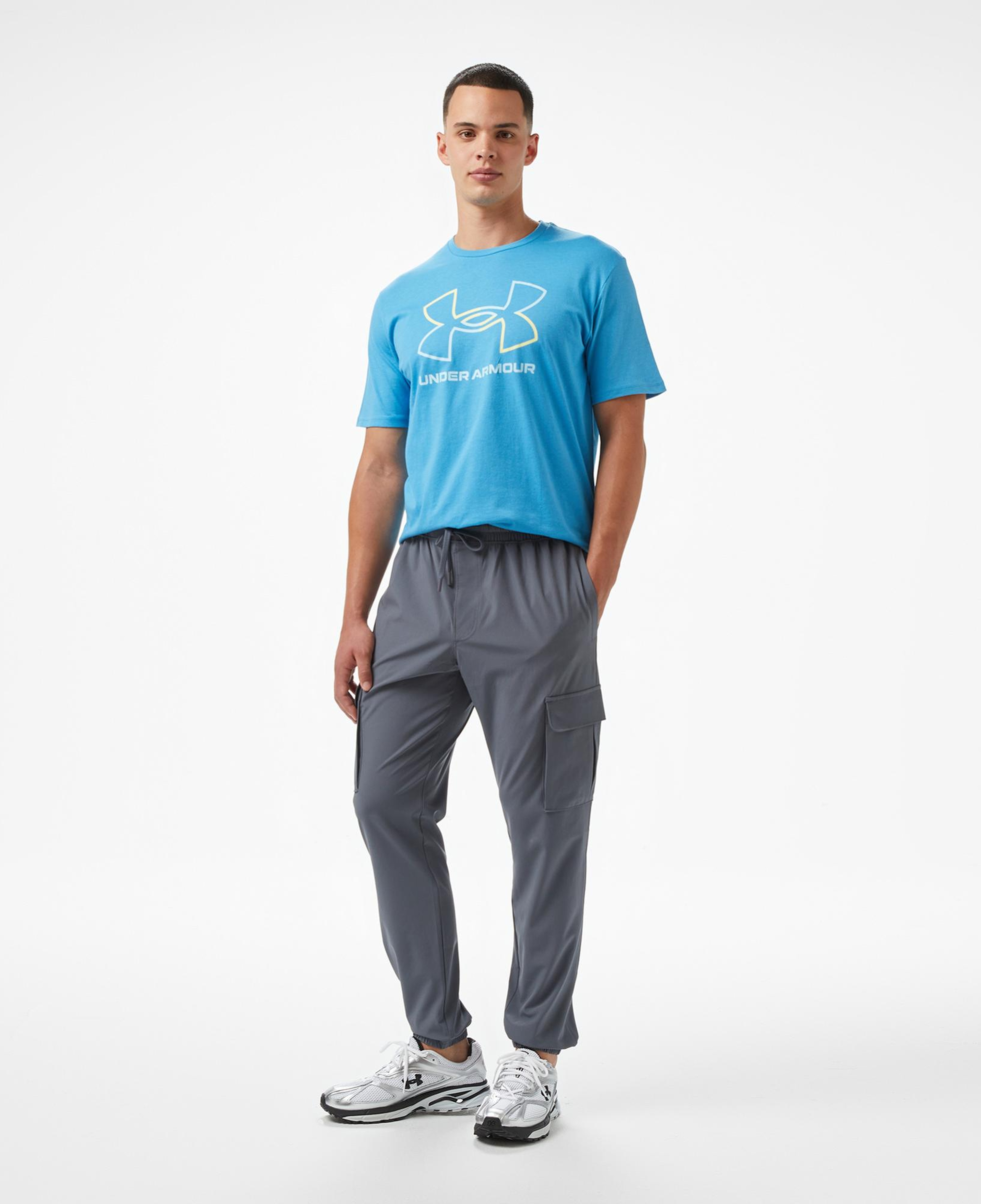 Under Armour Gl Foundation Update Ss Erkek Mavi T-Shirt