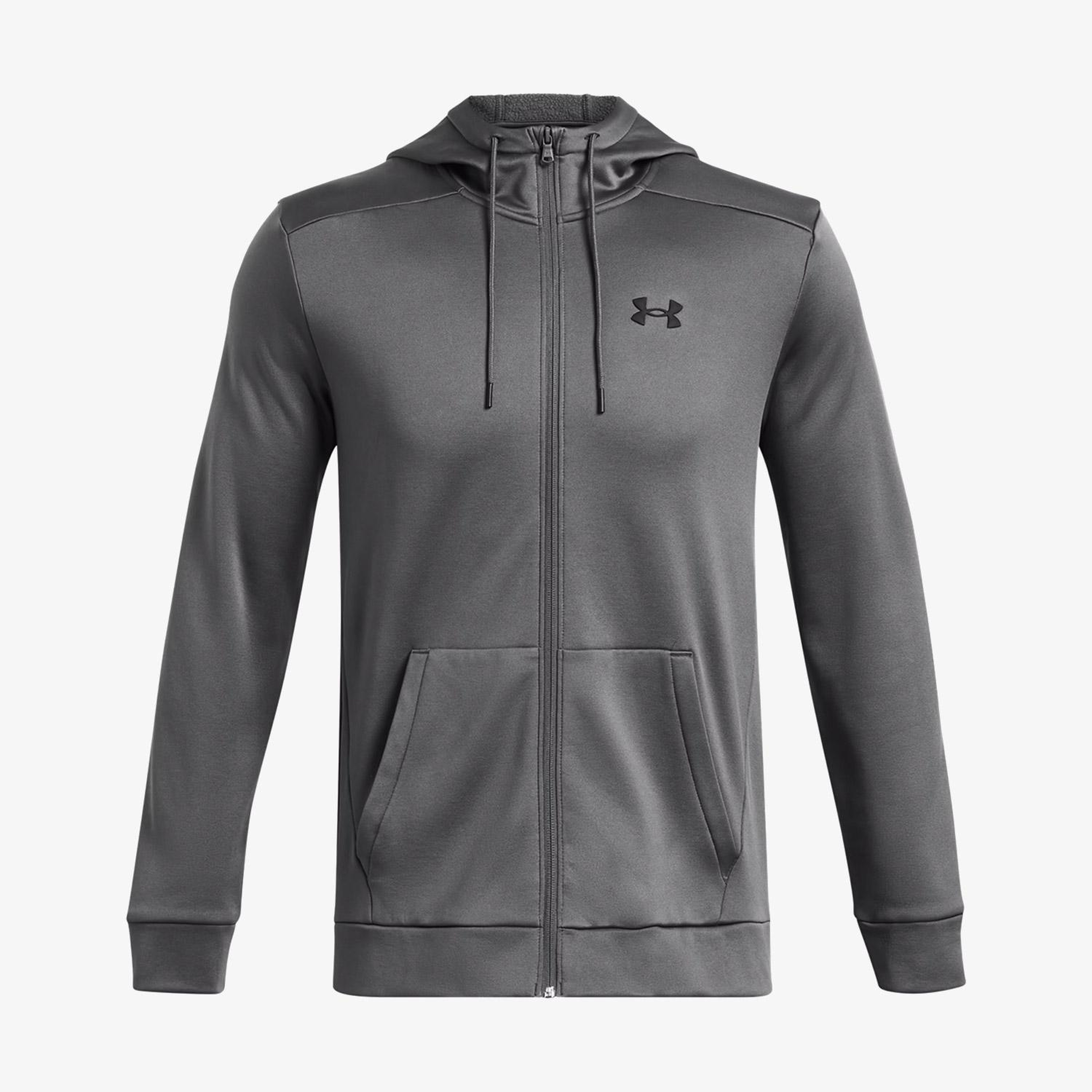 Under Armour Fleece Zipped Erkek Gri Günlük Sweatshirt