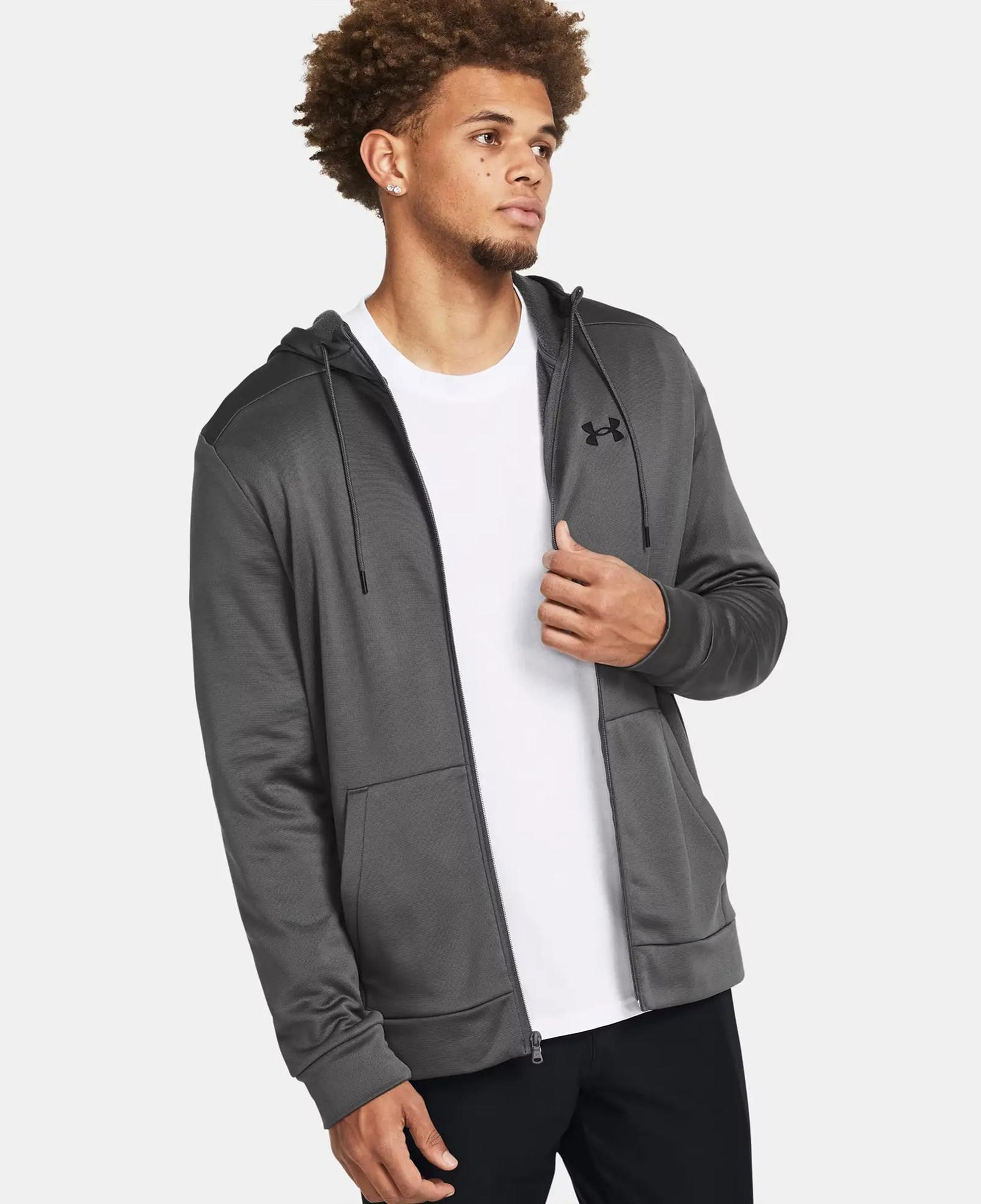 Under Armour Fleece Zipped Erkek Gri Günlük Sweatshirt