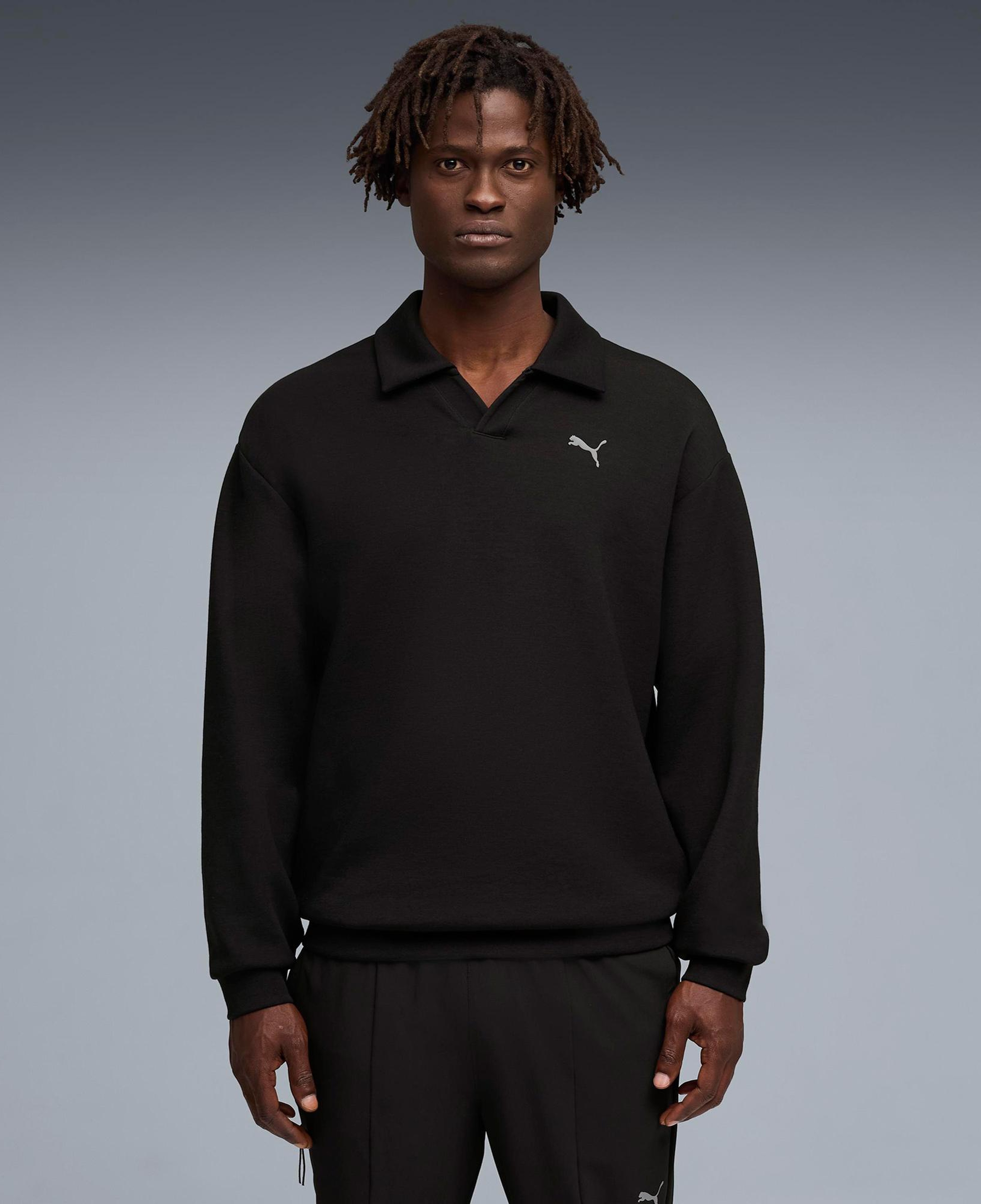 Puma Cloudspun Erkek Siyah Antrenman Polo