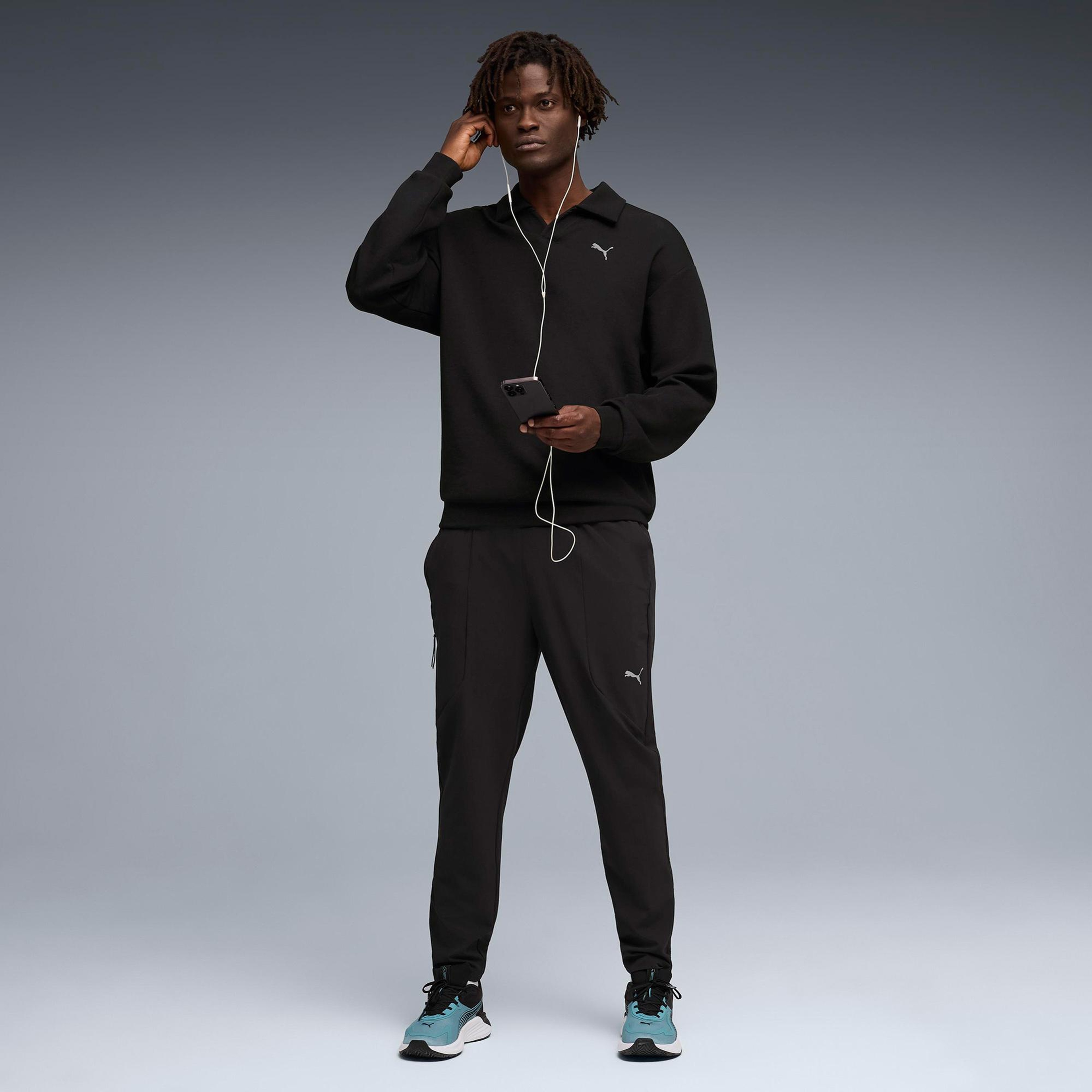 Puma Cloudspun Erkek Siyah Antrenman Polo