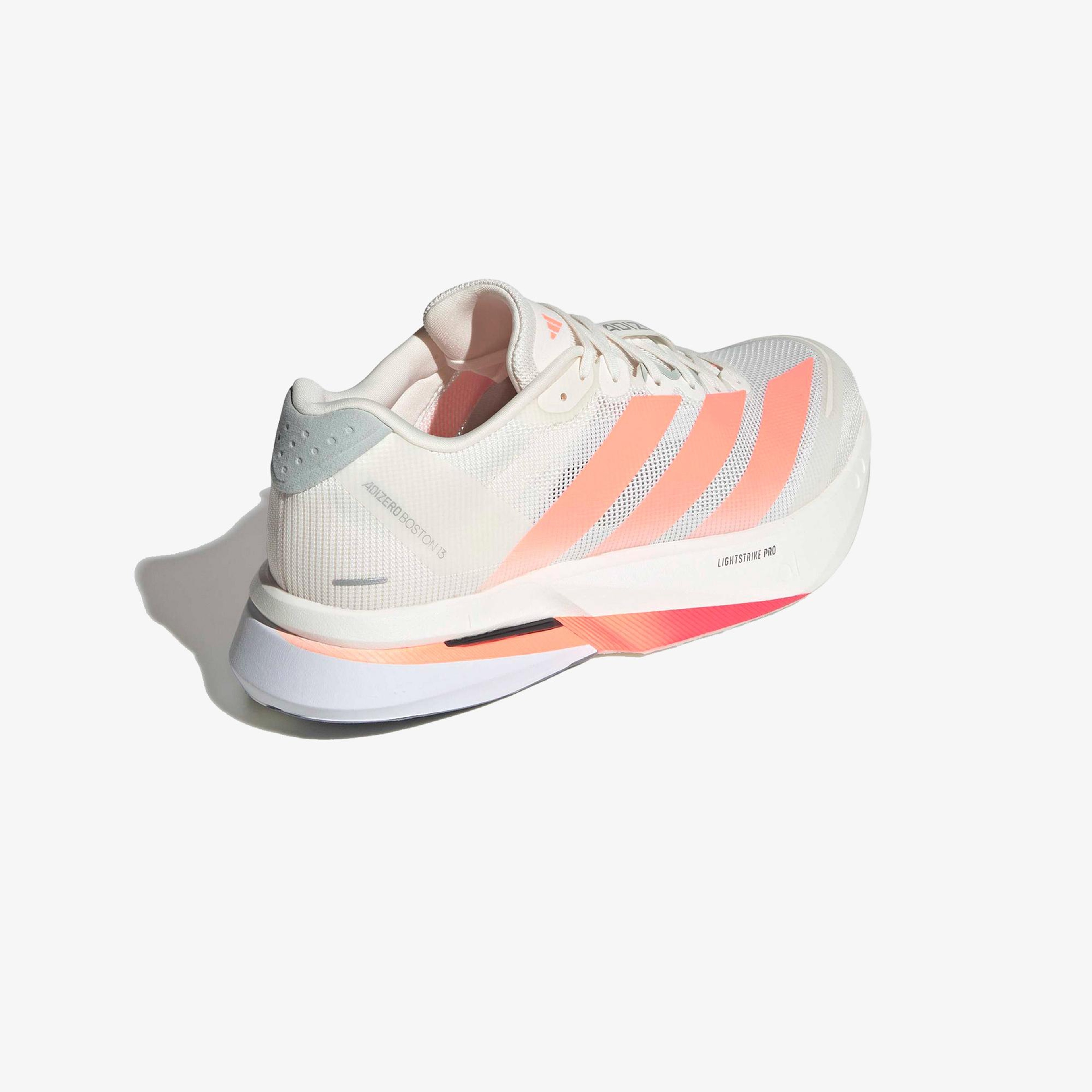 adidas Adizero Boston 13 Erkek Beyaz Koşu Ayakkabısı
