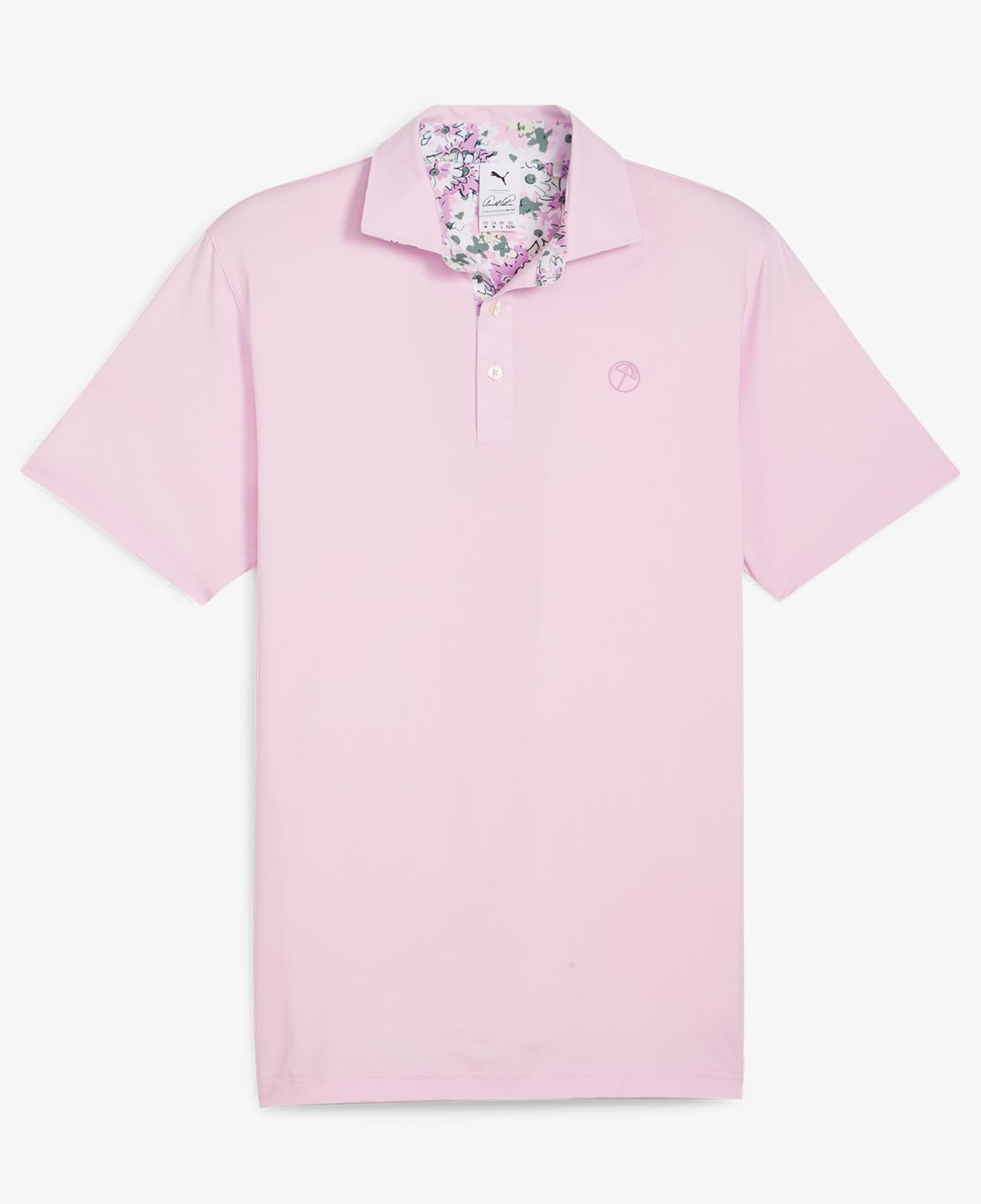 Puma X Arnold Palmer Floral Erkek Pembe Golf Polo T-Shirt