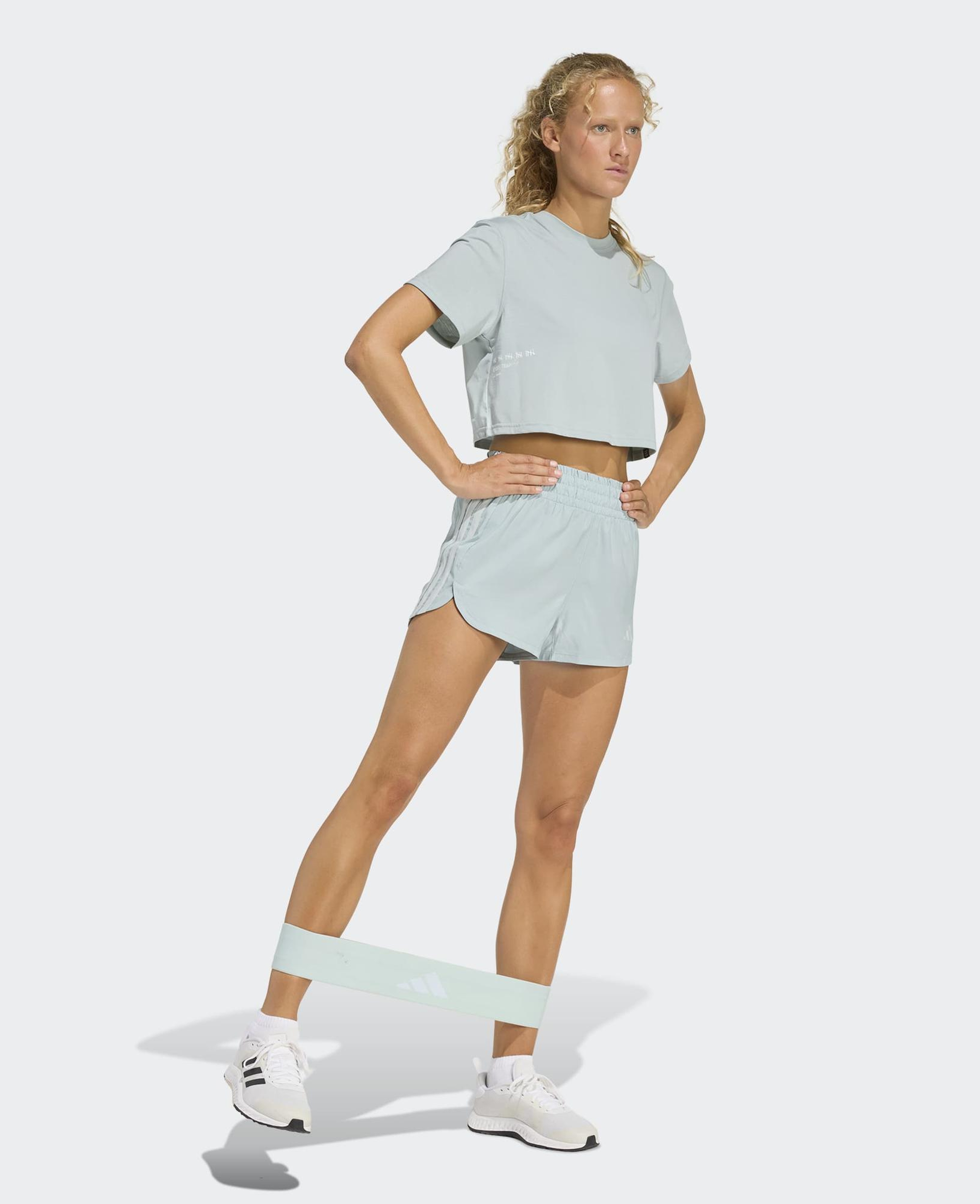 adidas Climacool Power Training Grafik Kadın Yeşil Antrenman T-Shirt