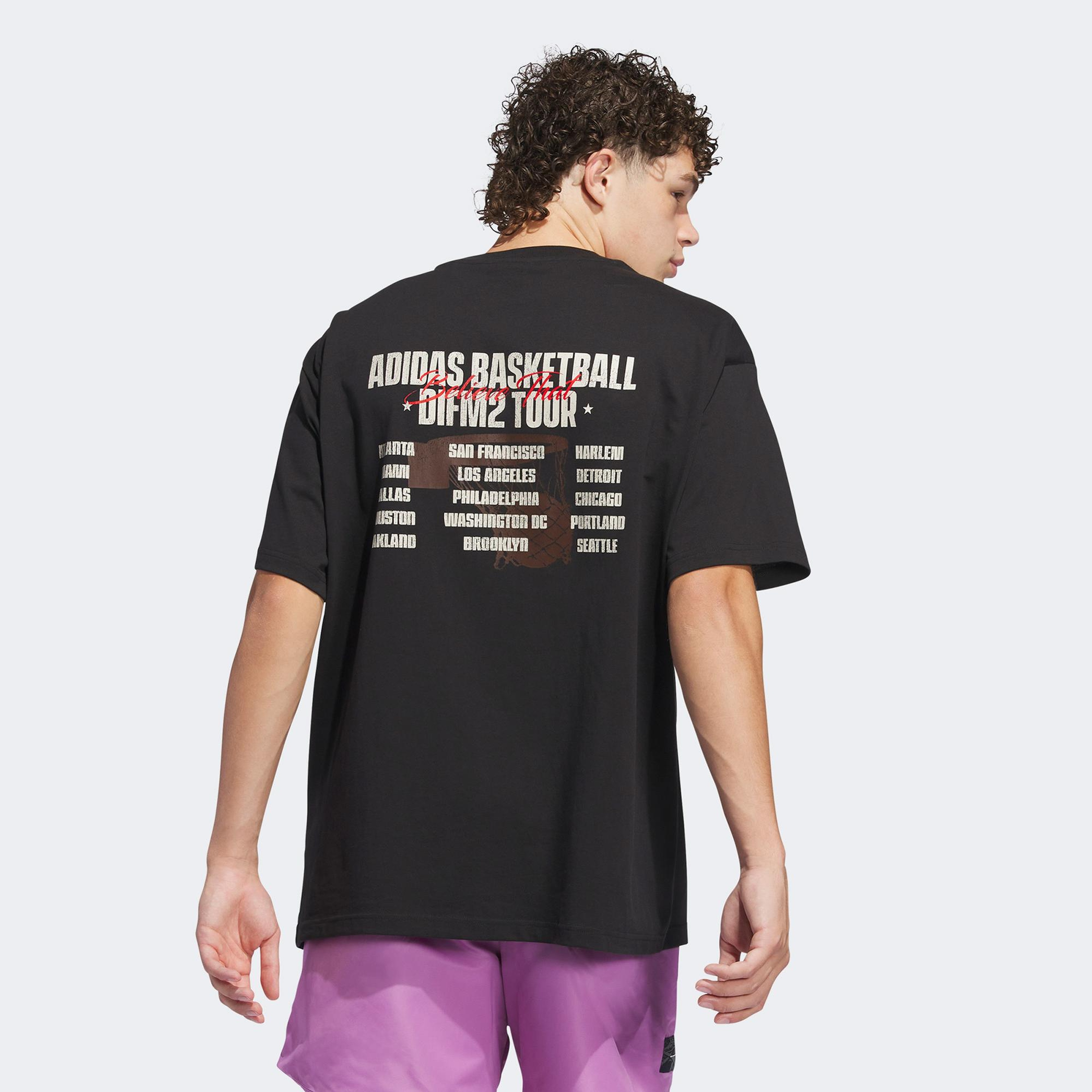 adidas Anthony Edwards Graphic Erkek Siyah Günlük T-Shirt