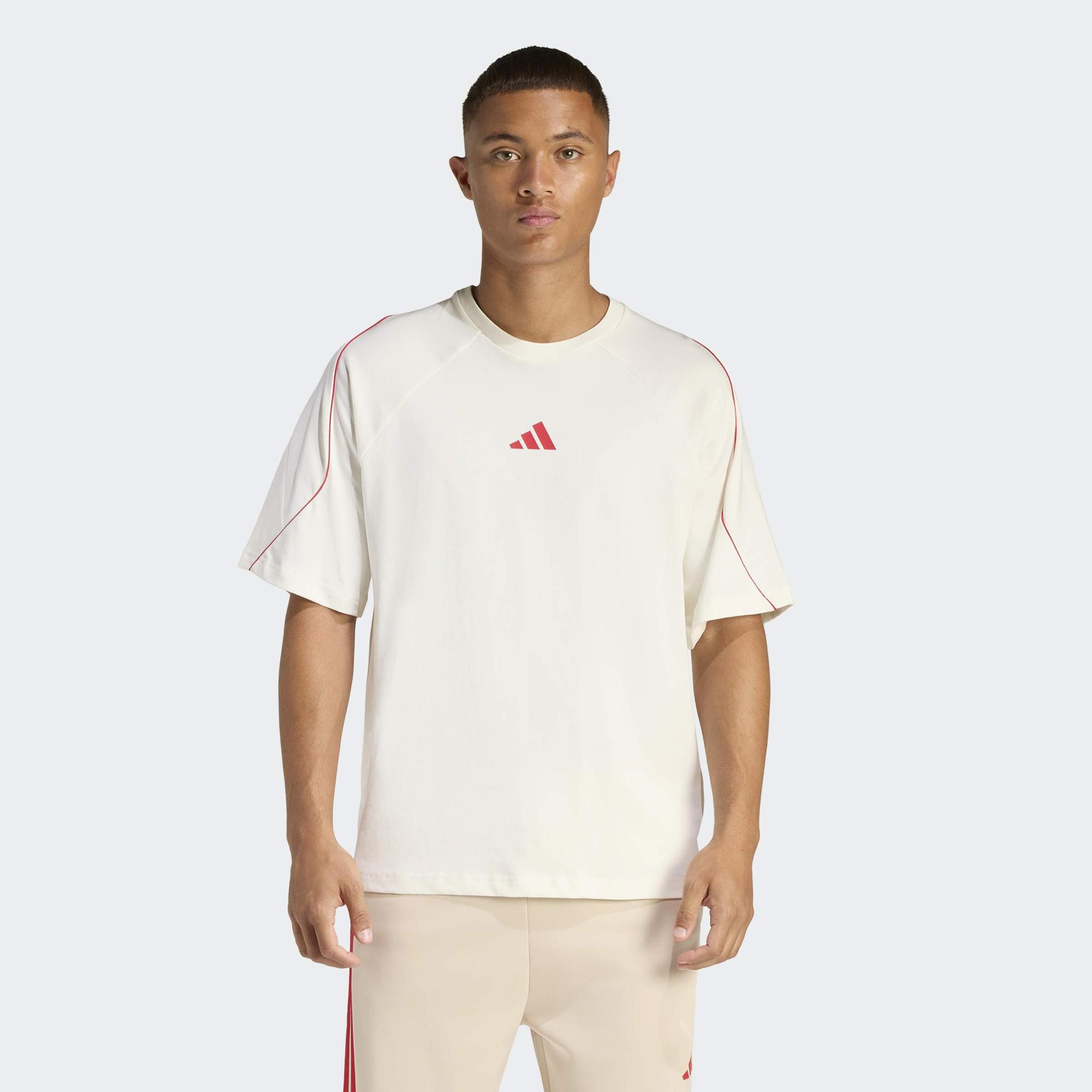 adidas Stadium Erkek Beyaz Antrenman T-Shirt