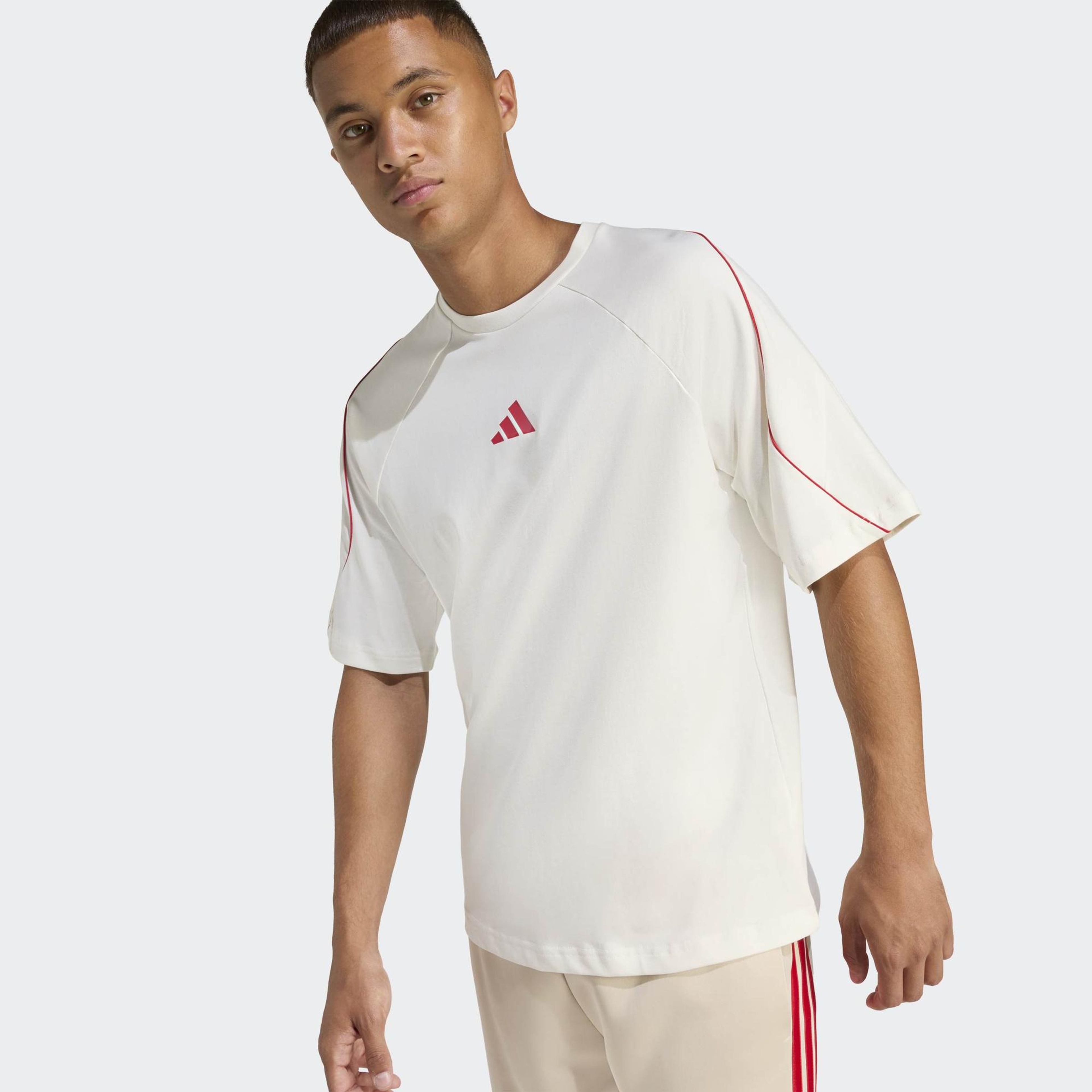 adidas Stadium Erkek Beyaz Antrenman T-Shirt