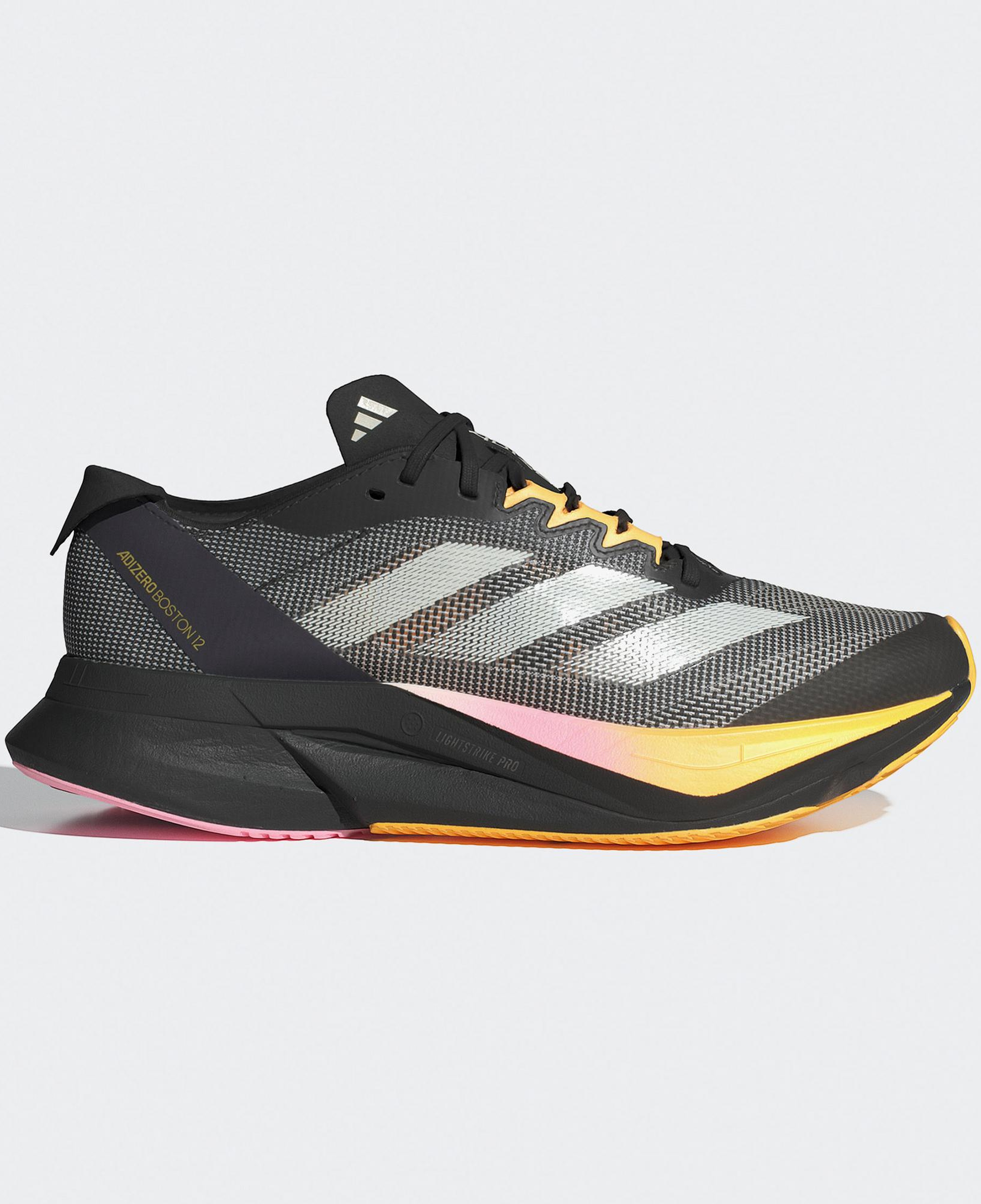 adidas Adizero Boston 12 Kadın Siyah Koşu Ayakkabısı